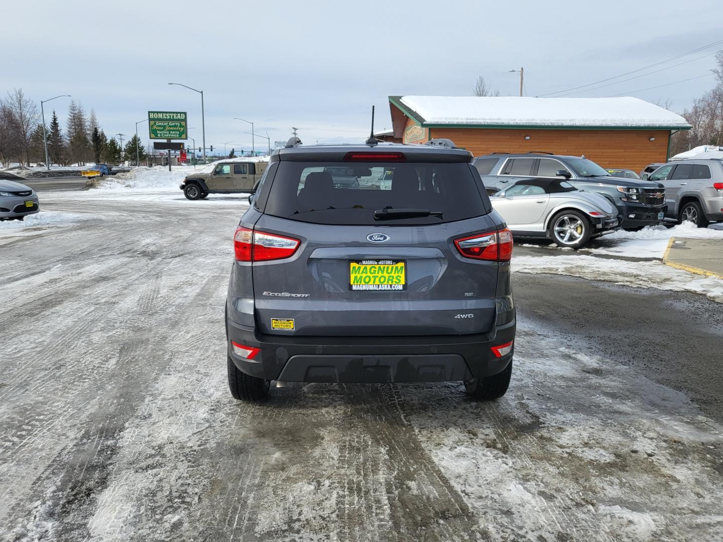 2022 Gray /BLACK Ford EcoSport SE AWD (MAJ6S3GL6NC) with an 2.0L L4 DOHC 16V engine, 6A transmission, located at 1960 Industrial Drive, Wasilla, 99654, (907) 274-2277, 61.573475, -149.400146 - Photo#5