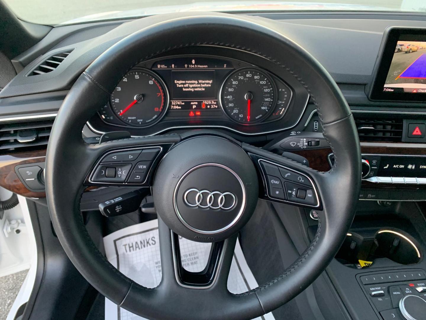 2019 WHITE /Black AUDI A5 SPORTBACK 2.0T QUATTRO PREMIUM (WAUANCF55KA) with an 2.0L engine, Automatic transmission, located at 1960 Industrial Drive, Wasilla, 99654, (907) 274-2277, 61.573475, -149.400146 - Photo#15