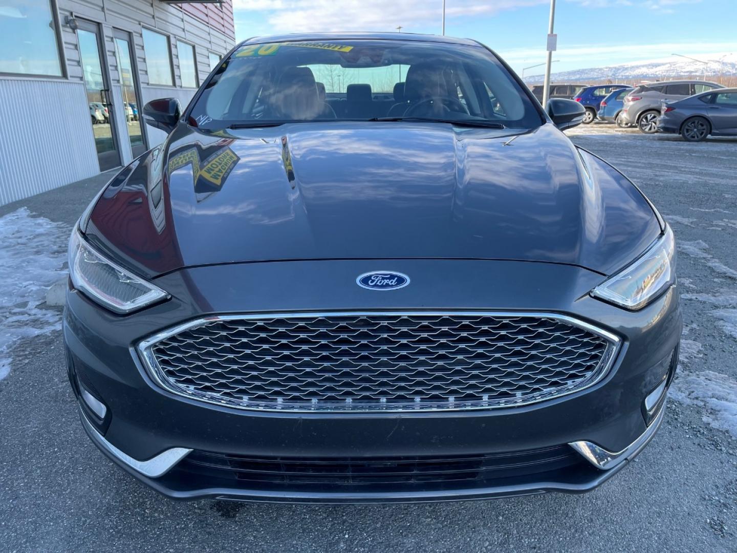 2020 Gray /Black Ford Fusion Titanium AWD (3FA6P0D92LR) with an 2.0L L4 DOHC 16V engine, 6A transmission, located at 1960 Industrial Drive, Wasilla, 99654, (907) 274-2277, 61.573475, -149.400146 - Photo#7