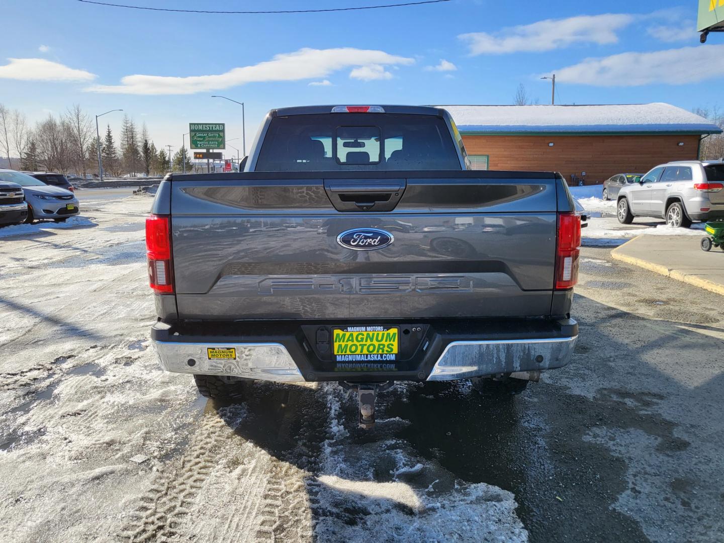 2018 Gray /black Ford F-150 Lariet SuperCrew 6.5-ft. Bed 4WD (1FTFW1E1XJF) with an 3.0 V6 DIESEL engine, 6A transmission, located at 1960 Industrial Drive, Wasilla, 99654, (907) 274-2277, 61.573475, -149.400146 - Photo#4