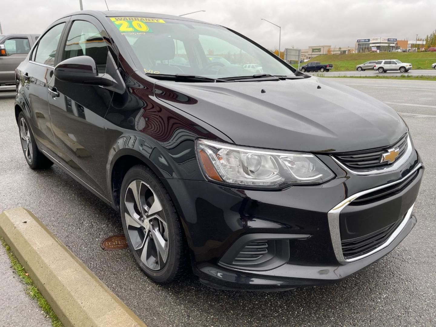 2020 BLACK /Black CHEVROLET SONIC PREMIER (1G1JF5SB2L4) with an 1.4L engine, Automatic transmission, located at 1960 Industrial Drive, Wasilla, 99654, (907) 274-2277, 61.573475, -149.400146 - Photo#5