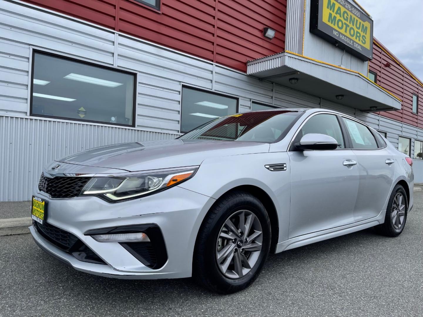 2020 SILVER /Black KIA OPTIMA LX (5XXGT4L30LG) with an 2.4L engine, Automatic transmission, located at 1960 Industrial Drive, Wasilla, 99654, (907) 274-2277, 61.573475, -149.400146 - Photo#0