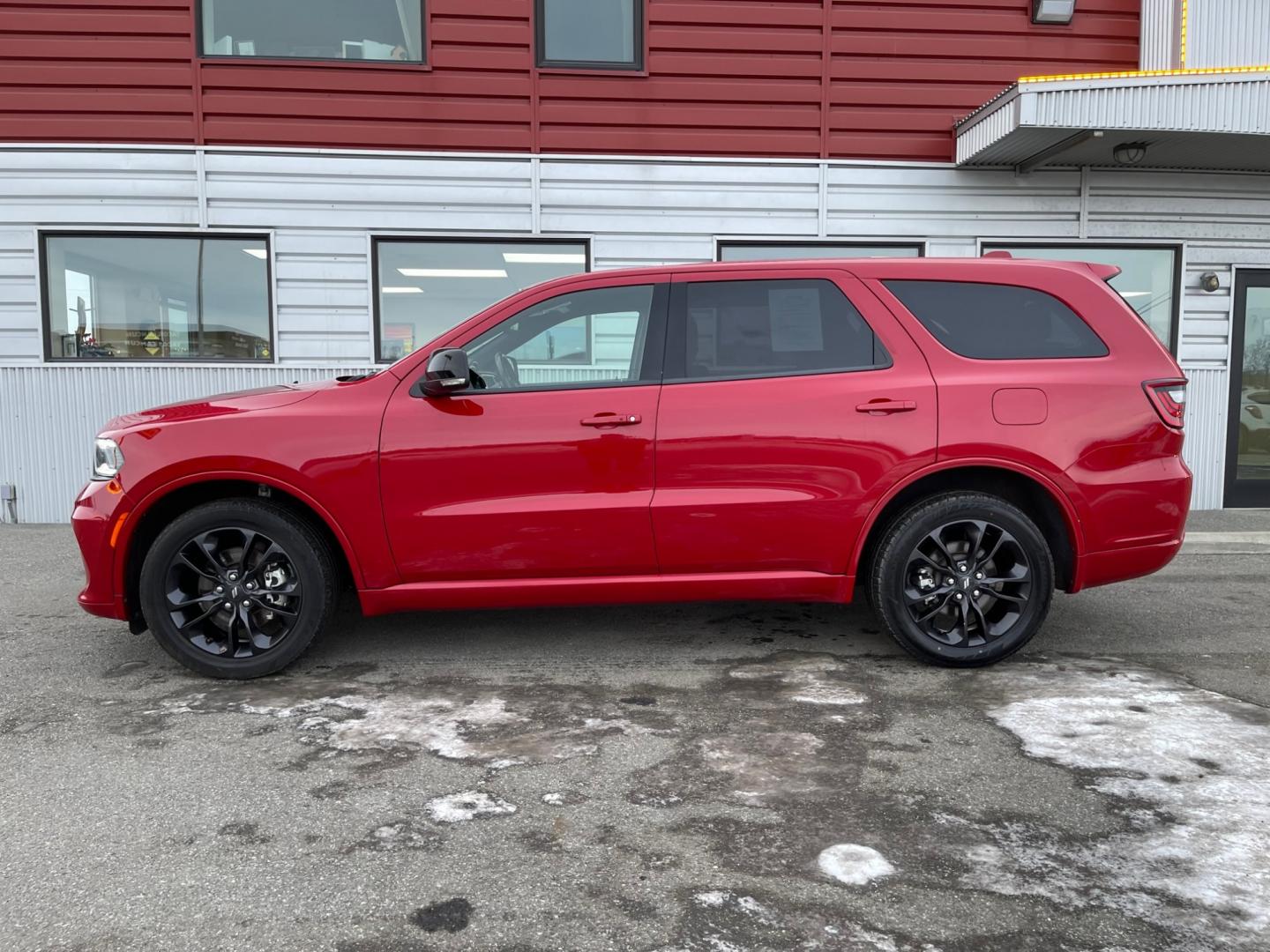 2021 RED /Black DODGE DURANGO GT (1C4RDJDG3MC) with an 3.6L engine, Automatic transmission, located at 1960 Industrial Drive, Wasilla, 99654, (907) 274-2277, 61.573475, -149.400146 - Photo#1