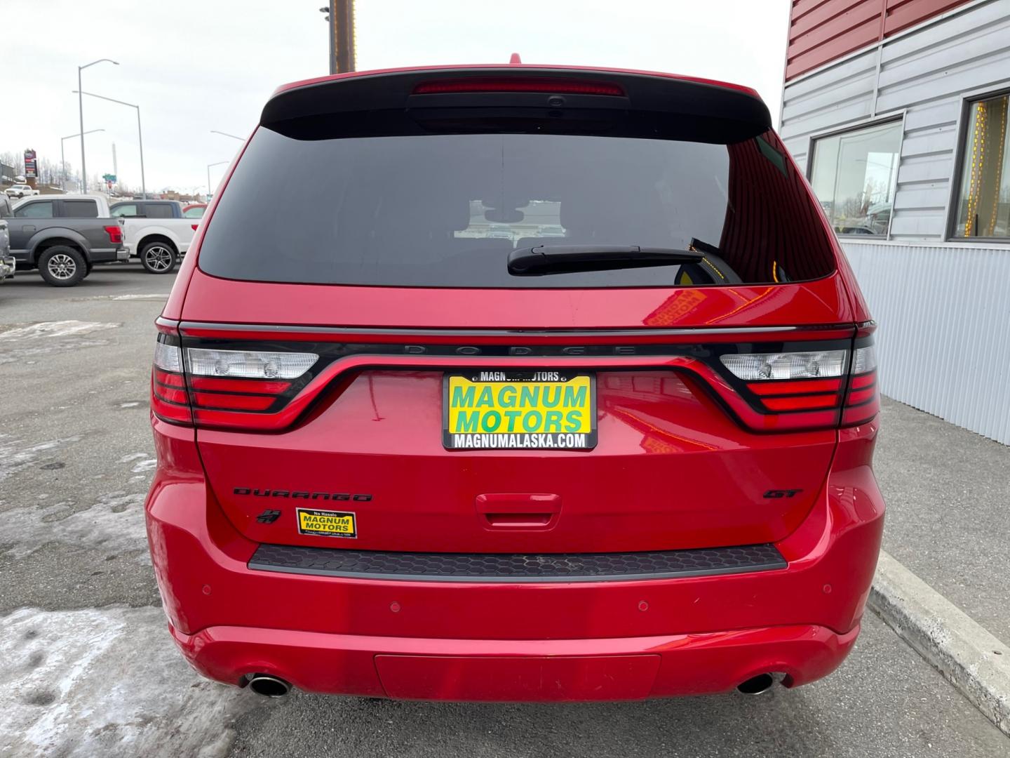 2021 RED /Black DODGE DURANGO GT (1C4RDJDG3MC) with an 3.6L engine, Automatic transmission, located at 1960 Industrial Drive, Wasilla, 99654, (907) 274-2277, 61.573475, -149.400146 - Photo#3