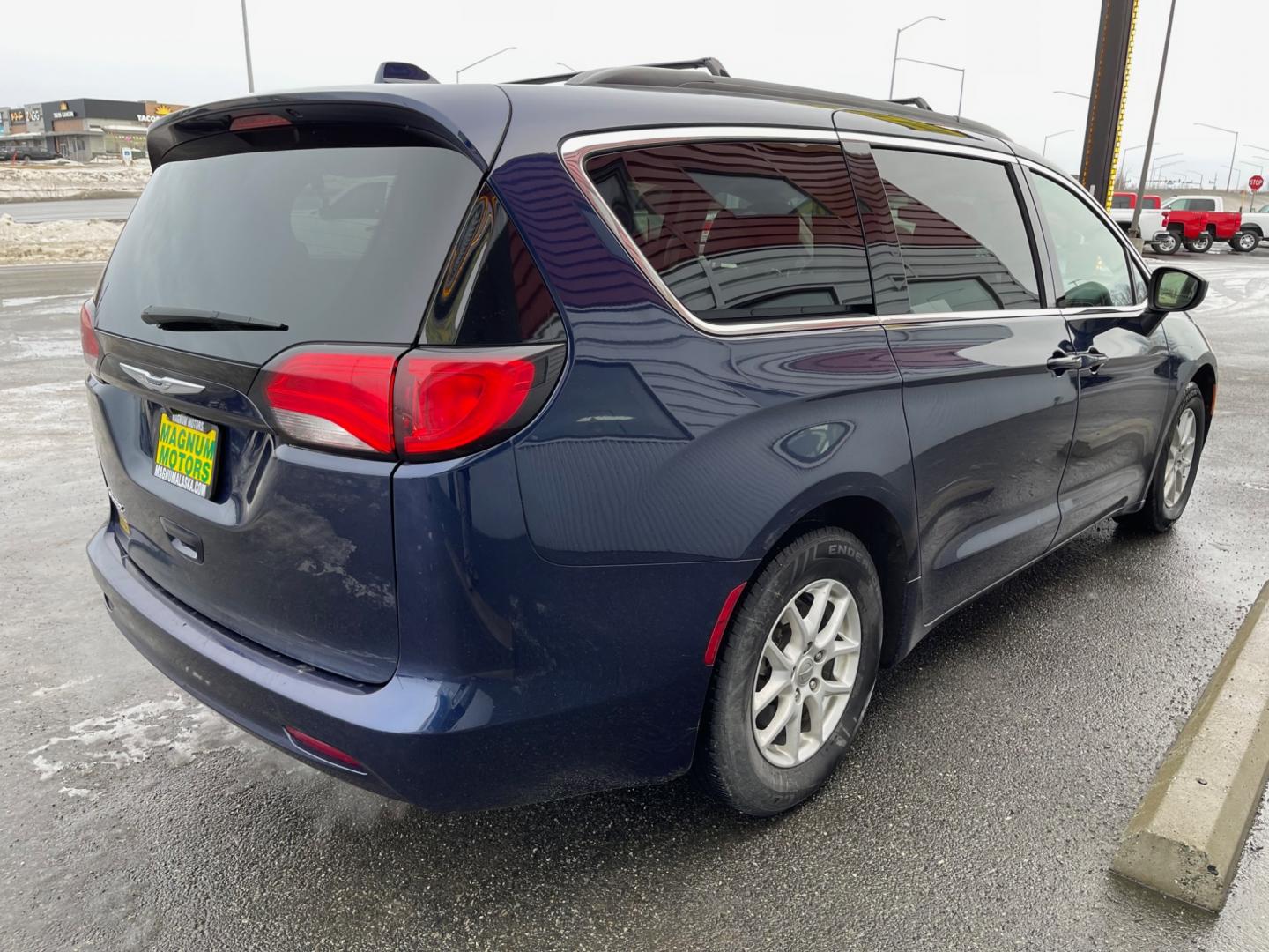 2020 Blue /Black Chrysler Voyager LXI (2C4RC1DGXLR) with an 3.6L V6 DOHC 24V engine, 9A transmission, located at 1960 Industrial Drive, Wasilla, 99654, (907) 274-2277, 61.573475, -149.400146 - Photo#5