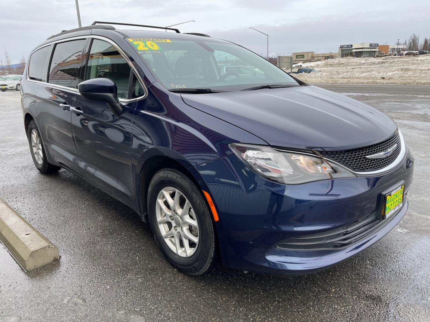 2020 Blue /Black Chrysler Voyager LXI (2C4RC1DGXLR) with an 3.6L V6 DOHC 24V engine, 9A transmission, located at 1960 Industrial Drive, Wasilla, 99654, (907) 274-2277, 61.573475, -149.400146 - Photo#6