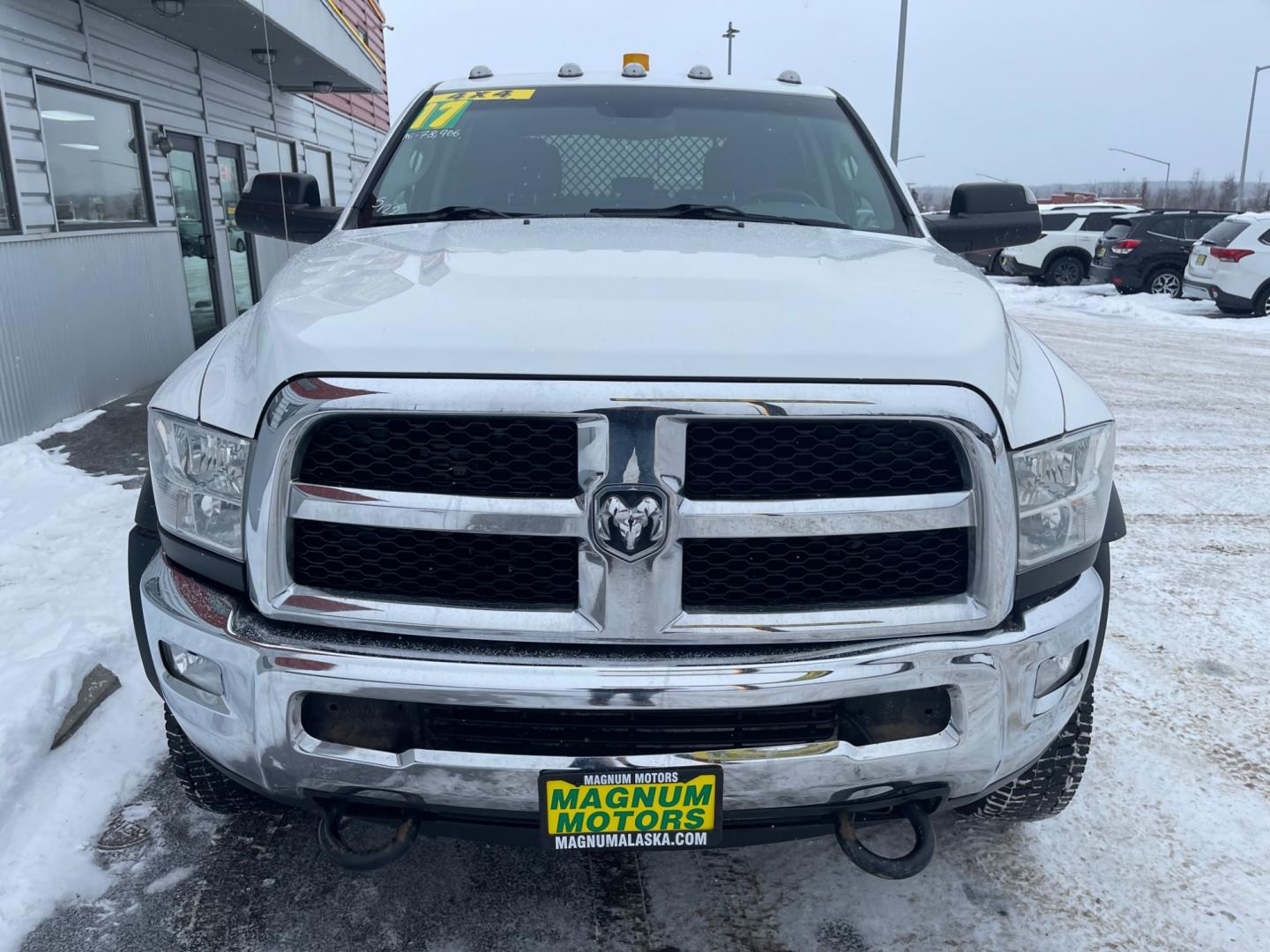 2017 WHITE /Gray RAM 5500 tradesman /cab and chassis (3C7WRNFJ5HG) with an 6.4L engine, Automatic transmission, located at 1960 Industrial Drive, Wasilla, 99654, (907) 274-2277, 61.573475, -149.400146 - Photo#6