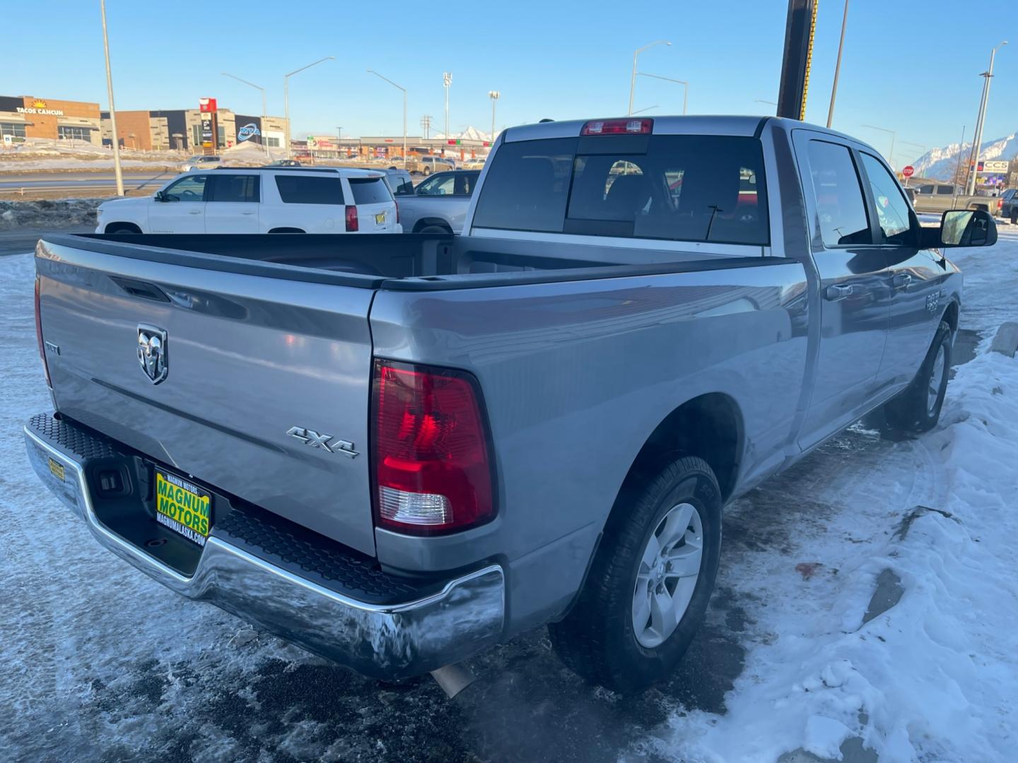 2020 Silver /Gray RAM 1500 Classic SLT Crew Cab 4WD (1C6RR7TT9LS) with an 5.7L V8 OHV 16V engine, 8A transmission, located at 1960 Industrial Drive, Wasilla, 99654, (907) 274-2277, 61.573475, -149.400146 - Photo#5