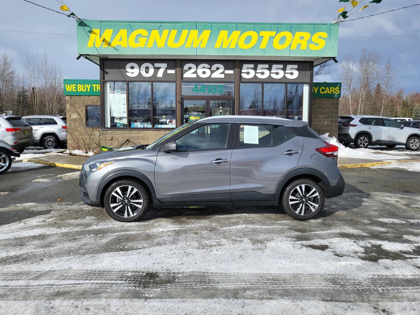 2020 Nissan Kicks SV (3N1CP5CV1LL) with an 1.6L L4 engine, CVT transmission, located at 1960 Industrial Drive, Wasilla, 99654, (907) 274-2277, 61.573475, -149.400146 - Photo#0