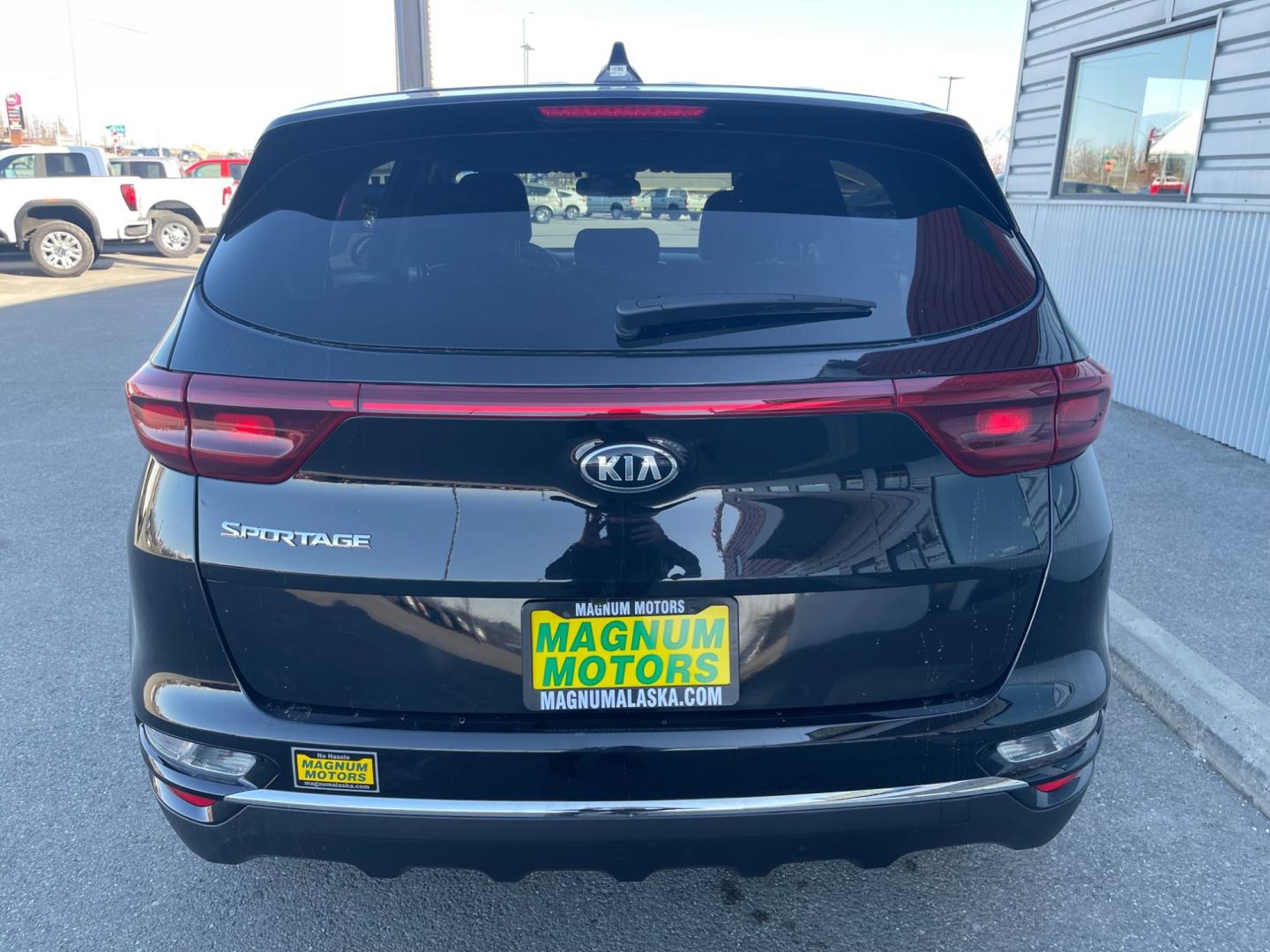 2021 Black /Black Kia Sportage LX AWD (KNDPMCAC9M7) with an 2.4L V6 DOHC 24V engine, 6A transmission, located at 1960 Industrial Drive, Wasilla, 99654, (907) 274-2277, 61.573475, -149.400146 - Photo#4