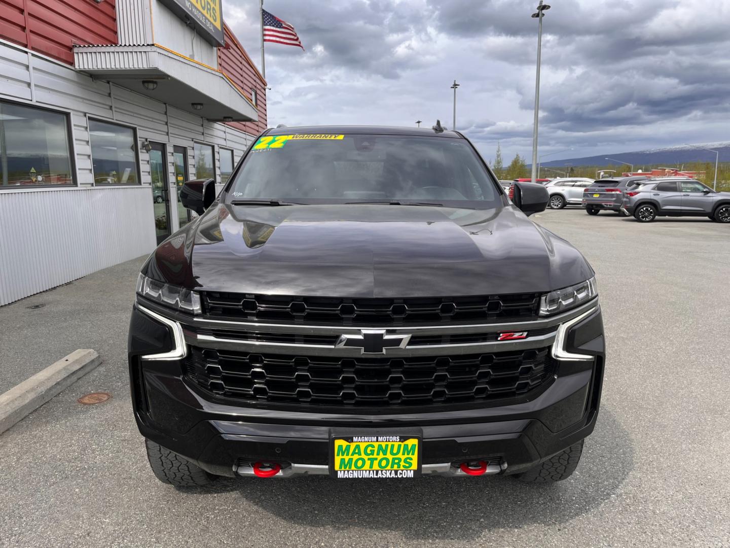 2022 BLACK /black leather CHEVROLET SUBURBAN Z71 (1GNSKDKD2NR) with an 5.3L engine, Automatic transmission, located at 1960 Industrial Drive, Wasilla, 99654, (907) 274-2277, 61.573475, -149.400146 - Photo#1