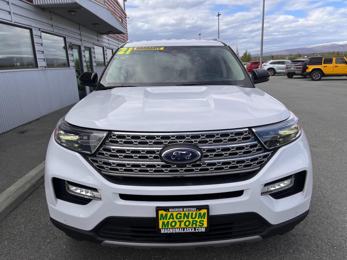 2021 WHITE /white leather FORD EXPLORER LIMITED (1FMSK8FH9MG) with an 2.3L engine, Automatic transmission, located at 1960 Industrial Drive, Wasilla, 99654, (907) 274-2277, 61.573475, -149.400146 - Photo#5