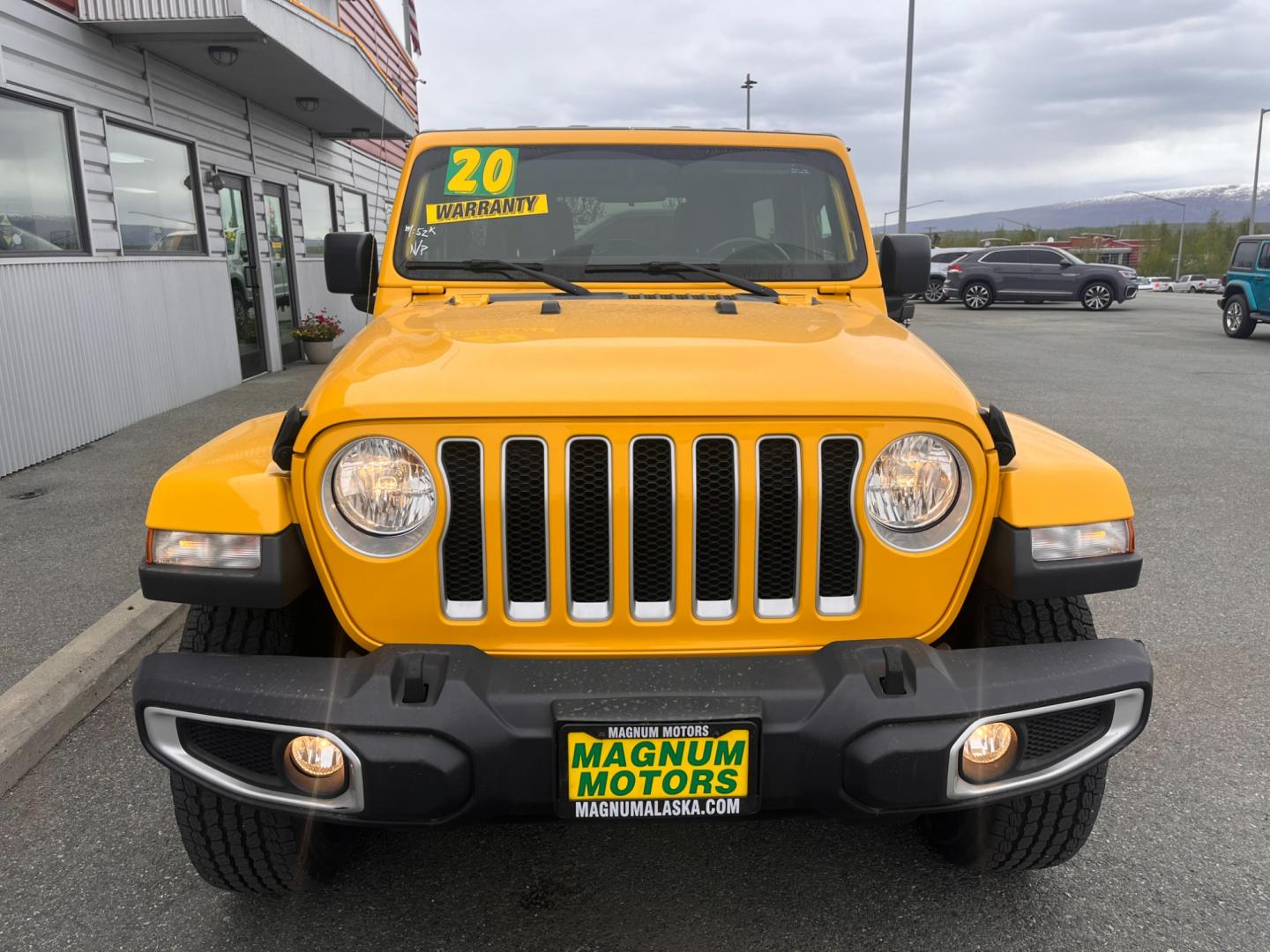 2020 YELLOW JEEP WRANGLER UNLIMI SAHARA (1C4HJXEN2LW) with an 2.0L engine, Automatic transmission, located at 1960 Industrial Drive, Wasilla, 99654, (907) 274-2277, 61.573475, -149.400146 - Photo#5