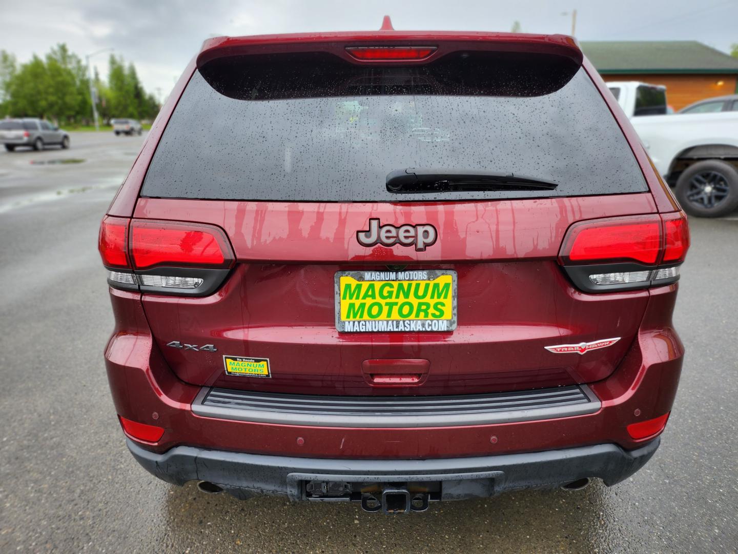 2019 Burgundy /Black Jeep Grand Cherokee Trailhawk 4WD (1C4RJFLG7KC) with an 3.6L V6 DOHC 24V engine, 8A transmission, located at 1960 Industrial Drive, Wasilla, 99654, (907) 274-2277, 61.573475, -149.400146 - Photo#6