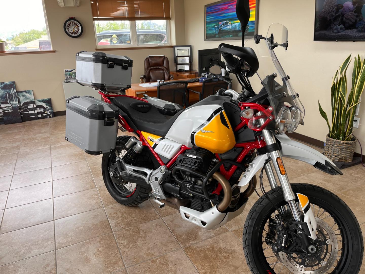 2020 Moto Guzzi Adventure - (ZGUKWU006LM) with an V85TT engine, located at 1960 Industrial Drive, Wasilla, 99654, (907) 274-2277, 61.573475, -149.400146 - Photo#14