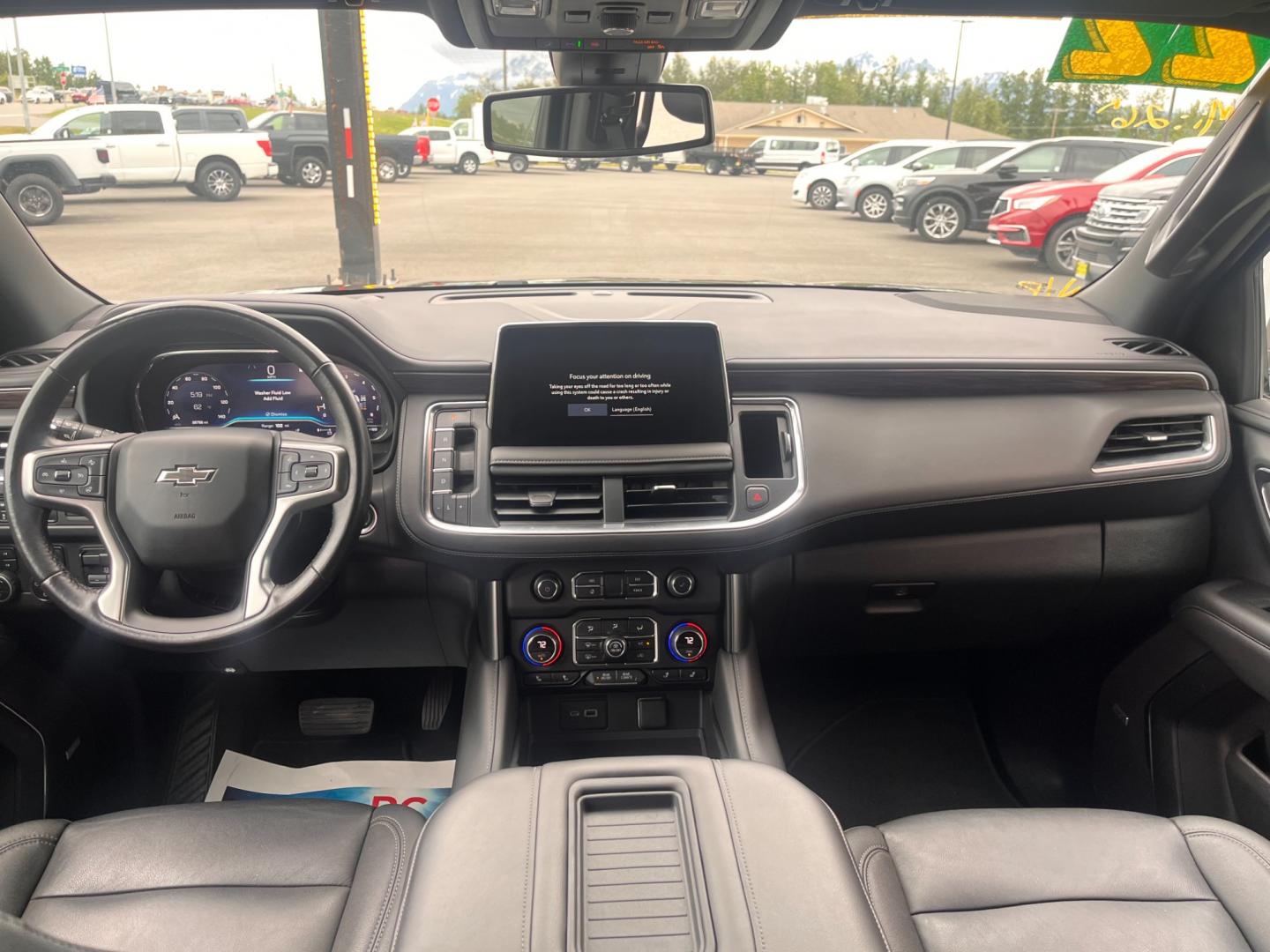 2022 Black Chevrolet Suburban Z71 (1GNSKDKD5NR) with an 5.3L V8 OHV 16V engine, 10A transmission, located at 1960 Industrial Drive, Wasilla, 99654, (907) 274-2277, 61.573475, -149.400146 - Photo#15