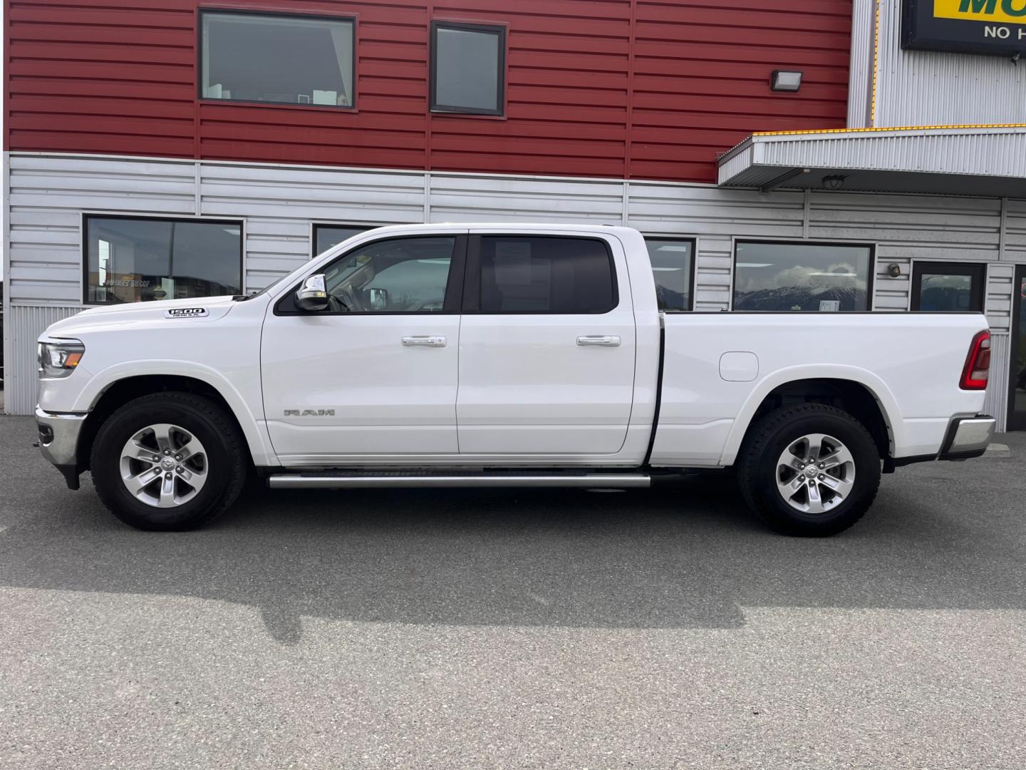 2020 WHITE RAM 1500 LARAMIE (1C6SRFRTXLN) with an 5.7L engine, Automatic transmission, located at 1960 Industrial Drive, Wasilla, 99654, (907) 274-2277, 61.573475, -149.400146 - Photo#0