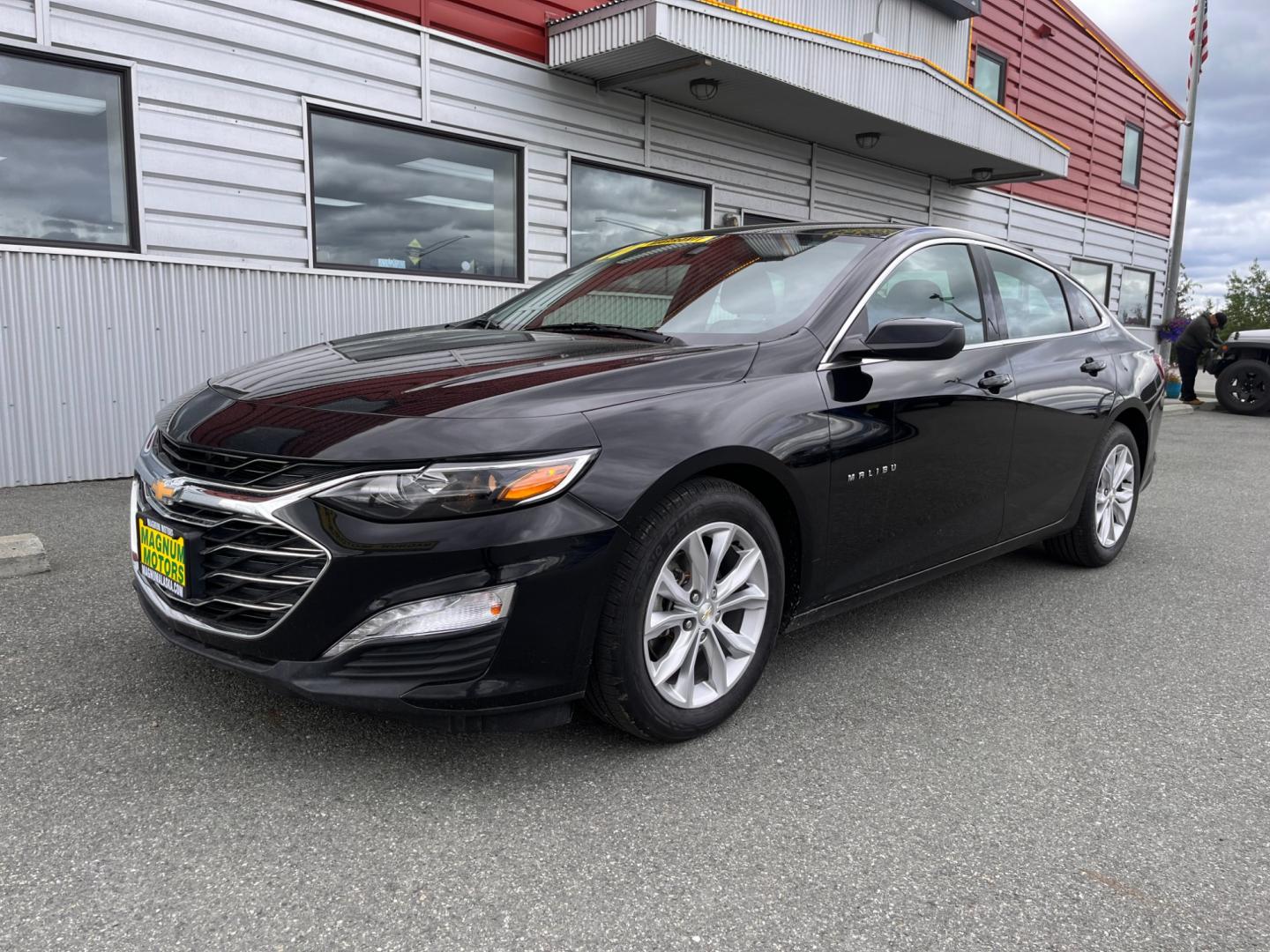 2020 Black Chevrolet Malibu LT (1G1ZD5ST8LF) with an 1.5L L4 DOHC 16V engine, 6A transmission, located at 1960 Industrial Drive, Wasilla, 99654, (907) 274-2277, 61.573475, -149.400146 - Photo#0