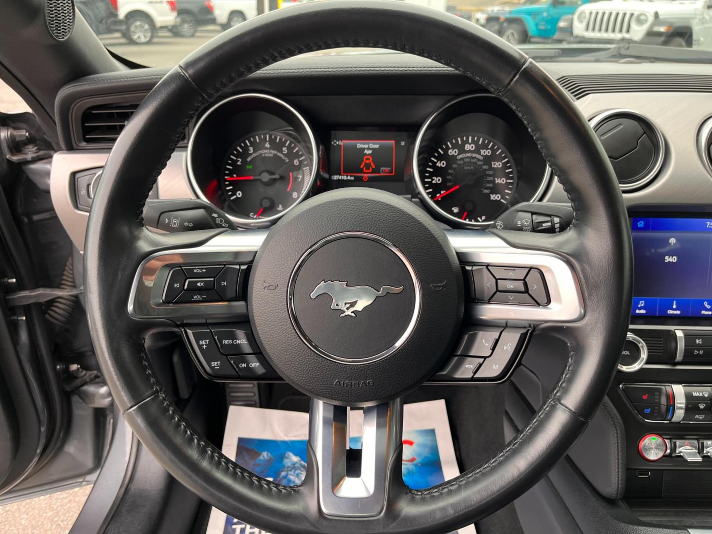 2022 GRAY FORD MUSTANG ECOBOOST (1FA6P8TH6N5) with an 2.3L engine, 6-Speed Manual transmission, located at 1960 Industrial Drive, Wasilla, 99654, (907) 274-2277, 61.573475, -149.400146 - Photo#11