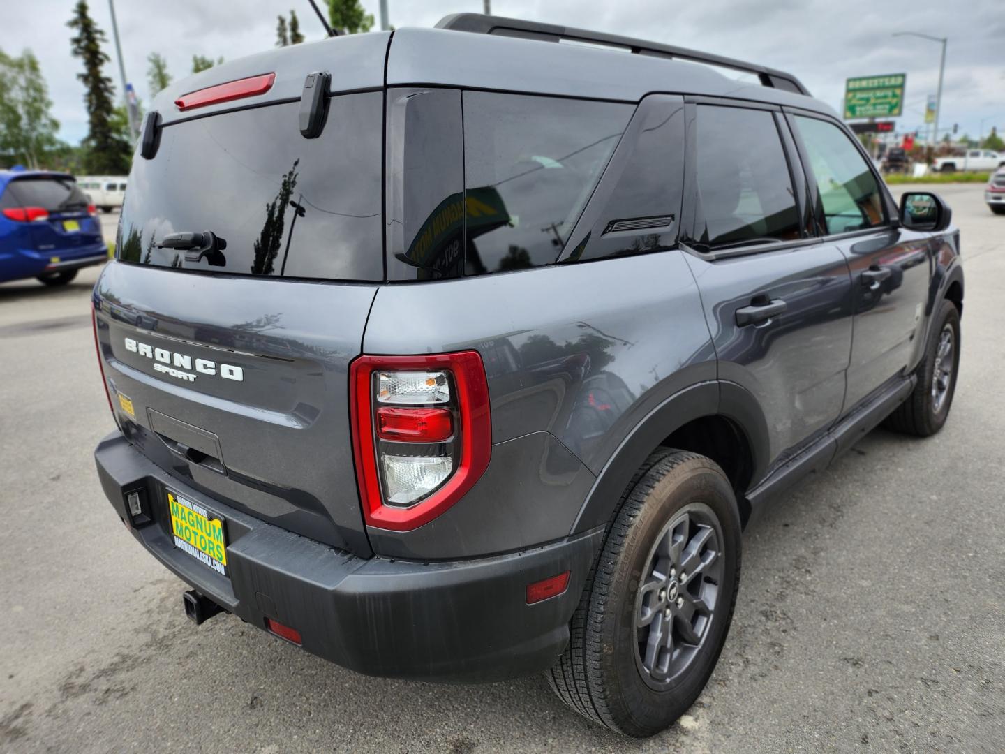 2021 Gray /GRAY Ford Bronco Sport Big Bend (3FMCR9B66MR) with an 1.5L L3 engine, 8A transmission, located at 1960 Industrial Drive, Wasilla, 99654, (907) 274-2277, 61.573475, -149.400146 - Photo#6