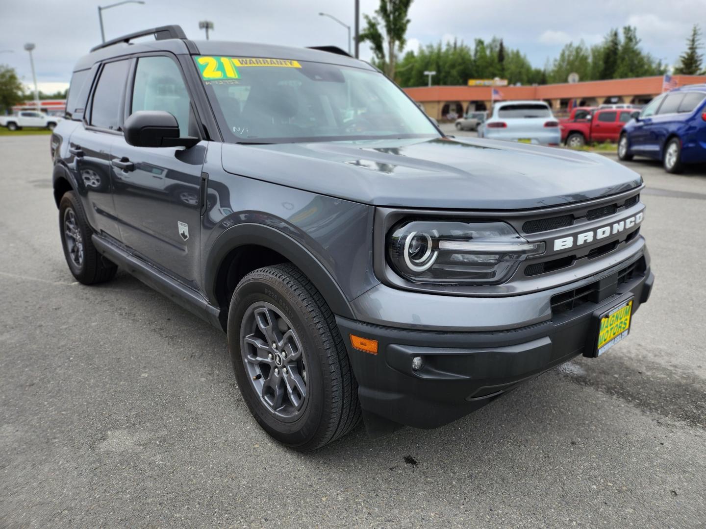 2021 Gray /GRAY Ford Bronco Sport Big Bend (3FMCR9B66MR) with an 1.5L L3 engine, 8A transmission, located at 1960 Industrial Drive, Wasilla, 99654, (907) 274-2277, 61.573475, -149.400146 - Photo#8