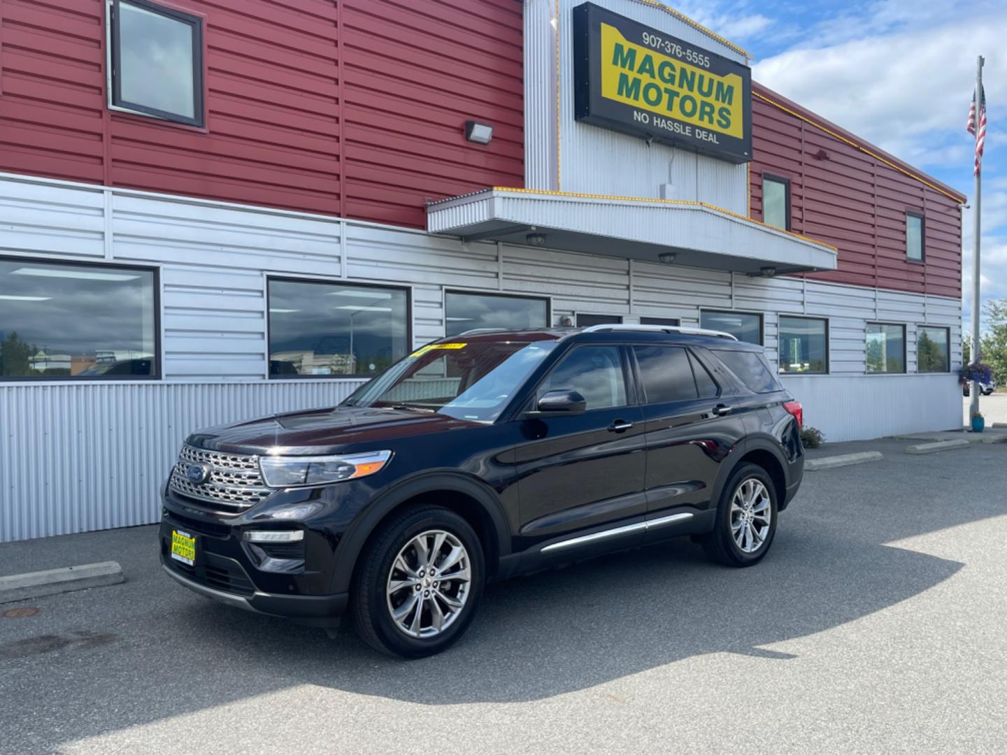 2022 BLACK /black leather FORD EXPLORER LIMITED (1FMSK8FH4NG) with an 2.3L engine, Automatic transmission, located at 1960 Industrial Drive, Wasilla, 99654, (907) 274-2277, 61.573475, -149.400146 - Photo#1