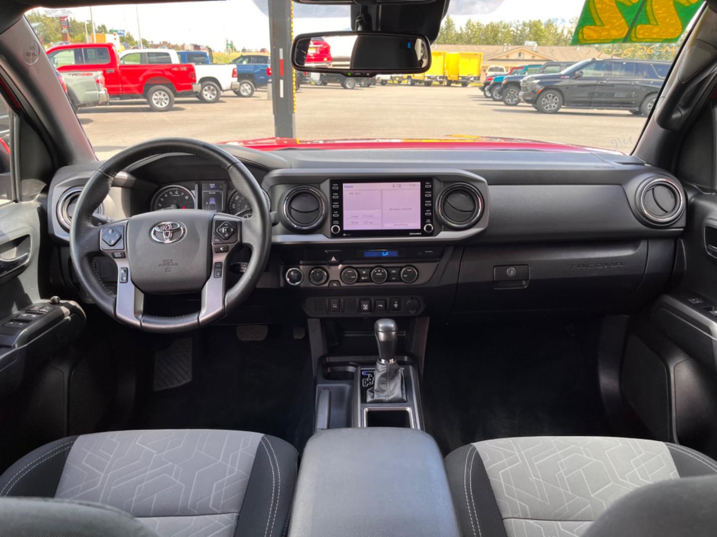 2022 Red Toyota Tacoma SR5 Double Cab V6 6AT 4WD (3TMCZ5AN5NM) with an 3.5L V6 DOHC 24V engine, 6A transmission, located at 1960 Industrial Drive, Wasilla, 99654, (907) 274-2277, 61.573475, -149.400146 - Photo#10