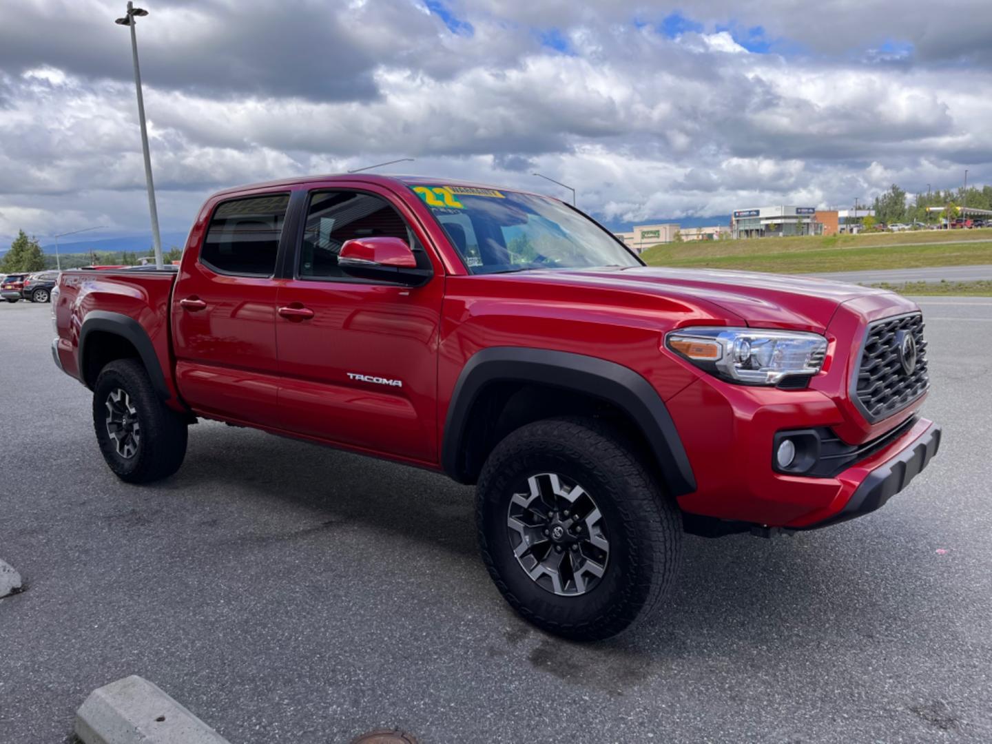 2022 Red Toyota Tacoma SR5 Double Cab V6 6AT 4WD (3TMCZ5AN5NM) with an 3.5L V6 DOHC 24V engine, 6A transmission, located at 1960 Industrial Drive, Wasilla, 99654, (907) 274-2277, 61.573475, -149.400146 - Photo#5