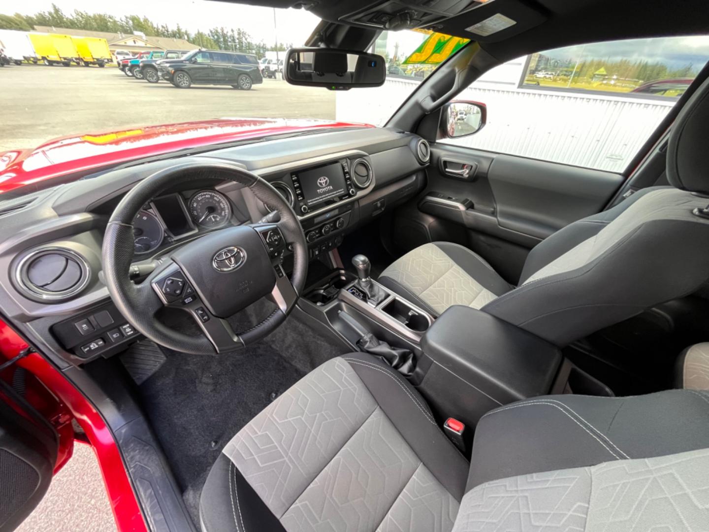 2022 Red Toyota Tacoma SR5 Double Cab V6 6AT 4WD (3TMCZ5AN5NM) with an 3.5L V6 DOHC 24V engine, 6A transmission, located at 1960 Industrial Drive, Wasilla, 99654, (907) 274-2277, 61.573475, -149.400146 - Photo#7