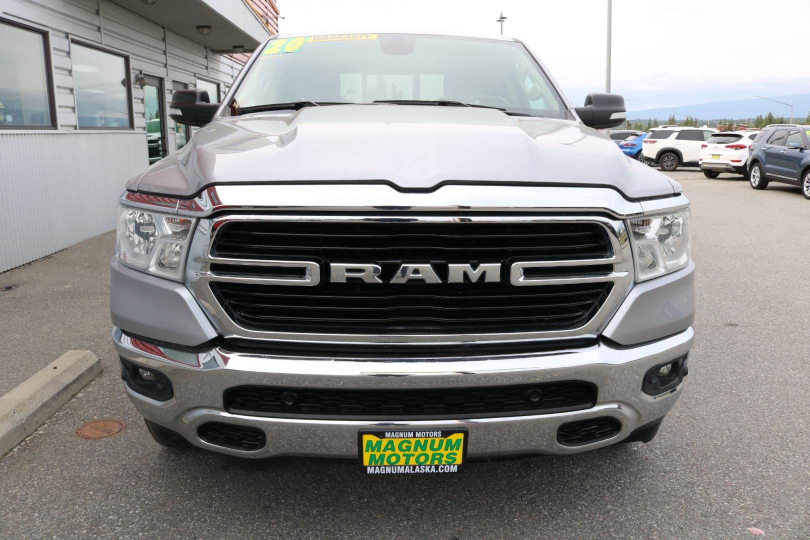 2020 SILVER /Gray RAM 1500 BIG HORN (1C6SRFBT0LN) with an 5.7L engine, Automatic transmission, located at 1960 Industrial Drive, Wasilla, 99654, (907) 274-2277, 61.573475, -149.400146 - Photo#6