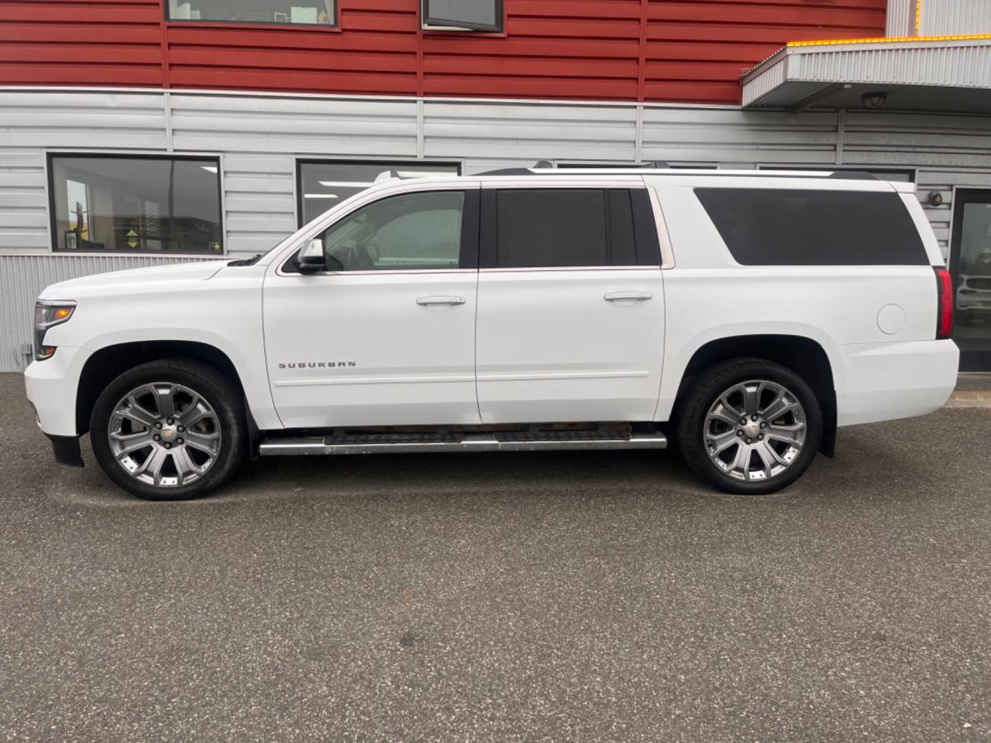 2017 WHITE CHEVROLET SUBURBAN PREMIER (1GNSKJKC3HR) with an 5.3L engine, Automatic transmission, located at 1960 Industrial Drive, Wasilla, 99654, (907) 274-2277, 61.573475, -149.400146 - Photo#0