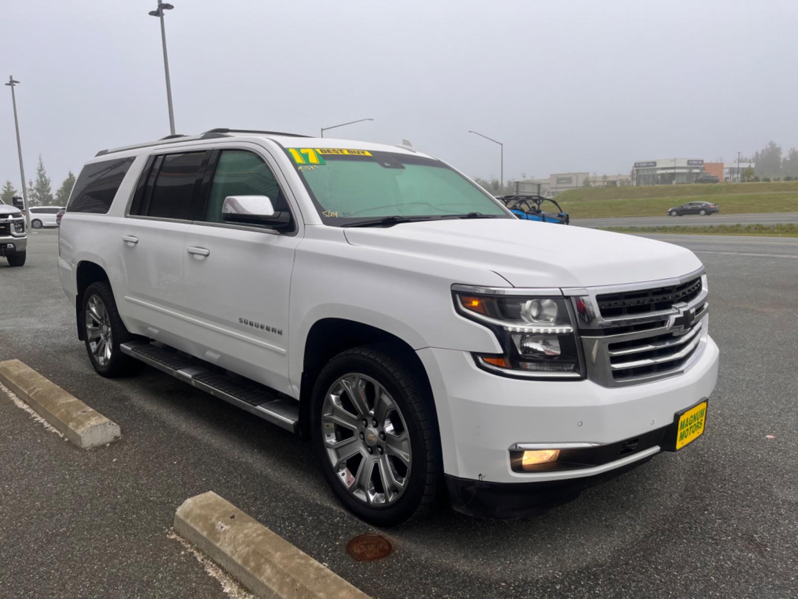 2017 WHITE CHEVROLET SUBURBAN PREMIER (1GNSKJKC3HR) with an 5.3L engine, Automatic transmission, located at 1960 Industrial Drive, Wasilla, 99654, (907) 274-2277, 61.573475, -149.400146 - Photo #5