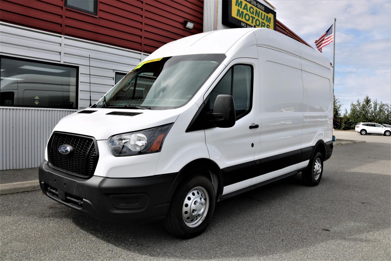 2022 WHITE /Black FORD TRANSIT 250 (1FTBR2XGXNK) with an 3.5L engine, Automatic transmission, located at 1960 Industrial Drive, Wasilla, 99654, (907) 274-2277, 61.573475, -149.400146 - Photo#0