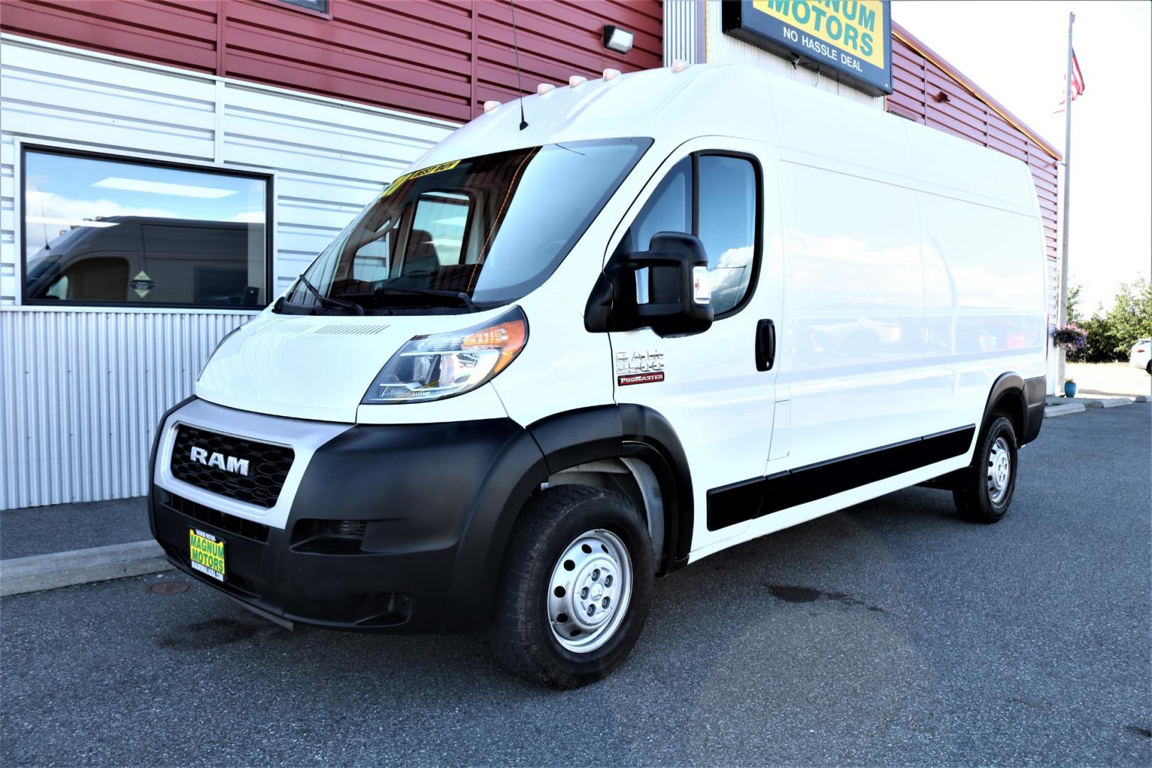 2021 WHITE /Black RAM PROMASTER 2500 159 WB (3C6LRVDG3ME) with an 3.6L engine, Automatic transmission, located at 1960 Industrial Drive, Wasilla, 99654, (907) 274-2277, 61.573475, -149.400146 - Photo#0