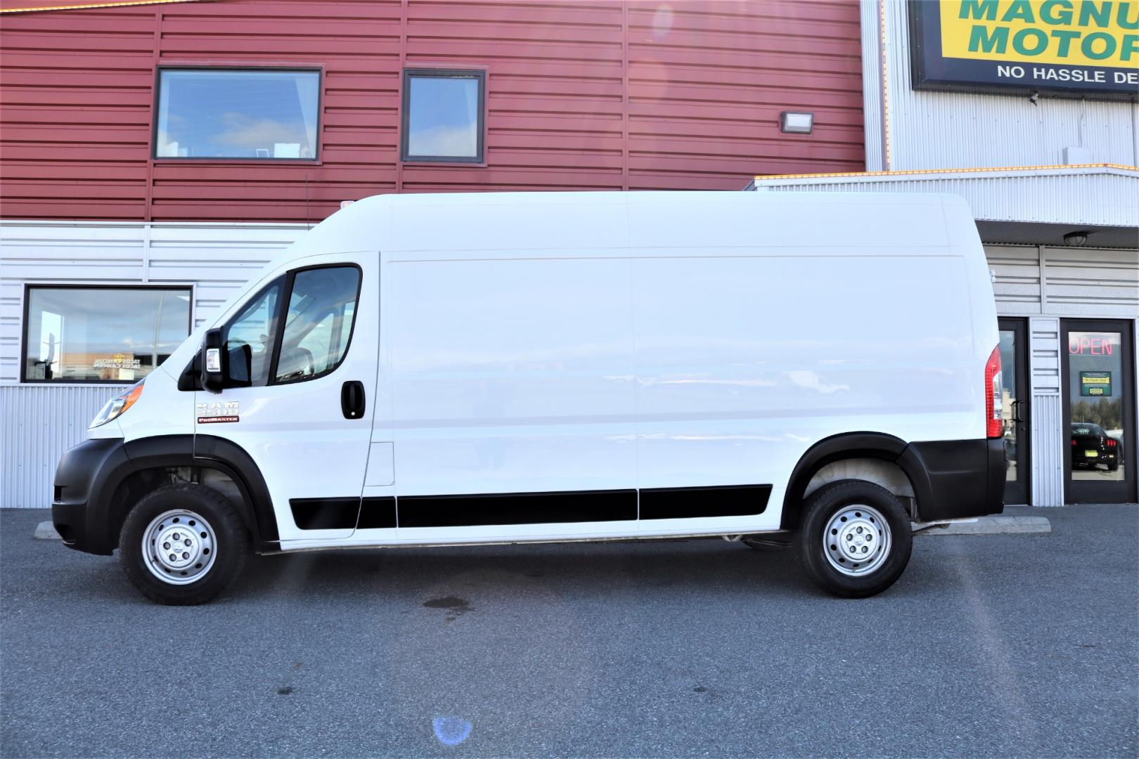 2021 WHITE /Black RAM PROMASTER 2500 159 WB (3C6LRVDG3ME) with an 3.6L engine, Automatic transmission, located at 1960 Industrial Drive, Wasilla, 99654, (907) 274-2277, 61.573475, -149.400146 - Photo#1