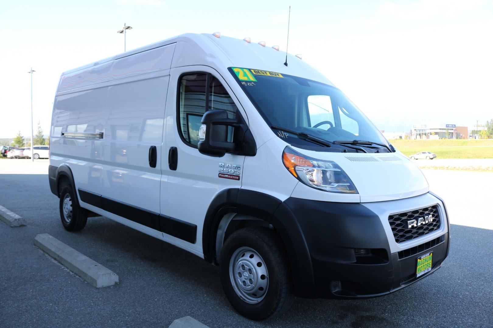 2021 WHITE /Black RAM PROMASTER 2500 159 WB (3C6LRVDG3ME) with an 3.6L engine, Automatic transmission, located at 1960 Industrial Drive, Wasilla, 99654, (907) 274-2277, 61.573475, -149.400146 - Photo#5