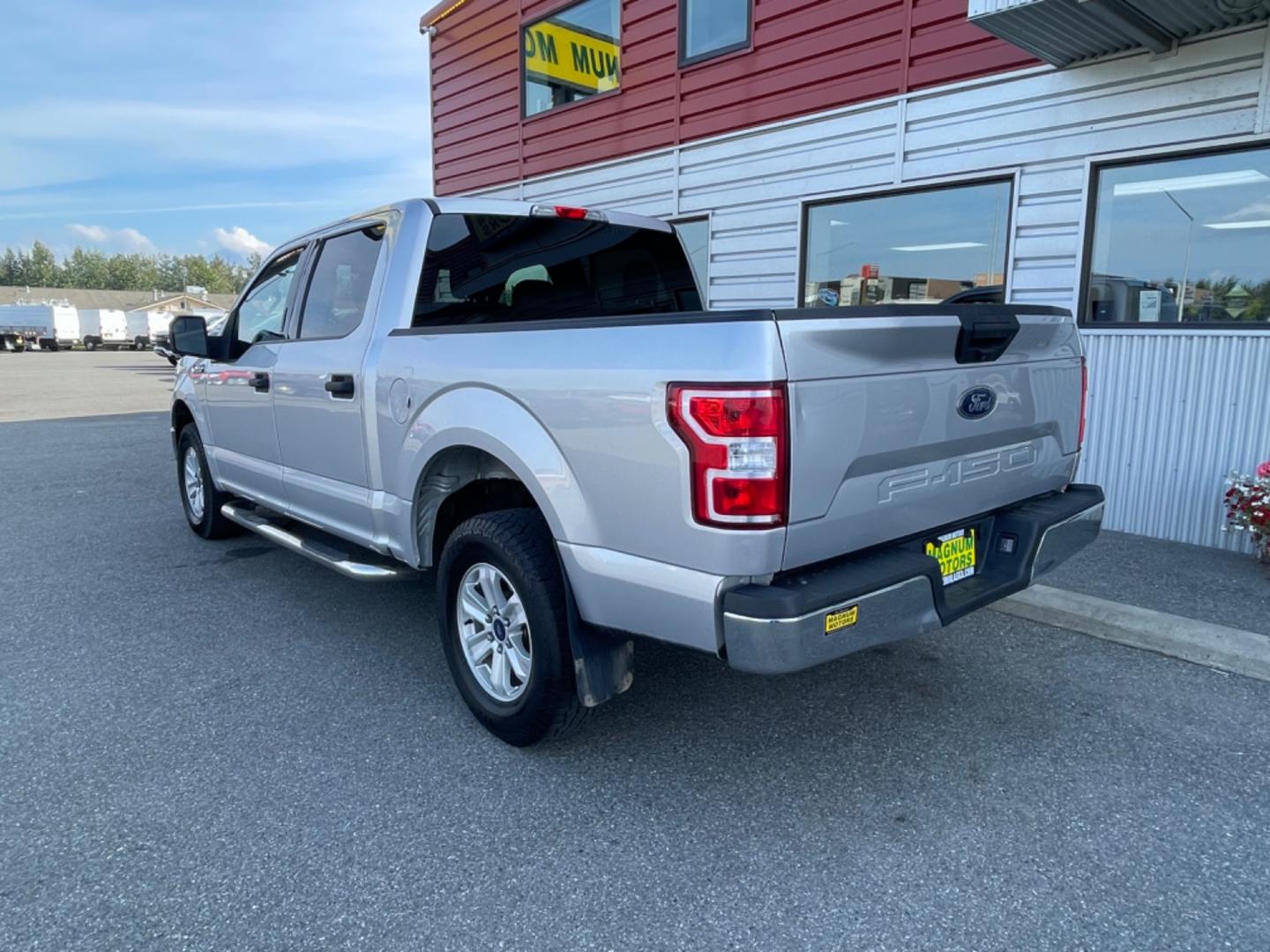 2018 Silver Ford F-150 XLT SuperCrew 5.5-ft. 4x4 (1FTEW1E52JF) with an 5.0L V8 OHV 32V engine, 6A transmission, located at 1960 Industrial Drive, Wasilla, 99654, (907) 274-2277, 61.573475, -149.400146 - Photo#2