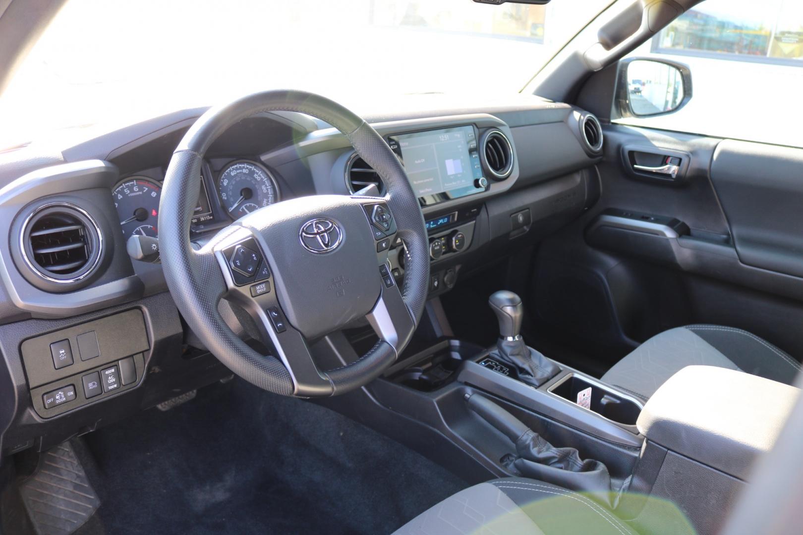 2022 GRAY /Black TOYOTA TACOMA SR V6 (3TMCZ5AN3NM) with an 3.5L engine, Automatic transmission, located at 1960 Industrial Drive, Wasilla, 99654, (907) 274-2277, 61.573475, -149.400146 - Photo#8