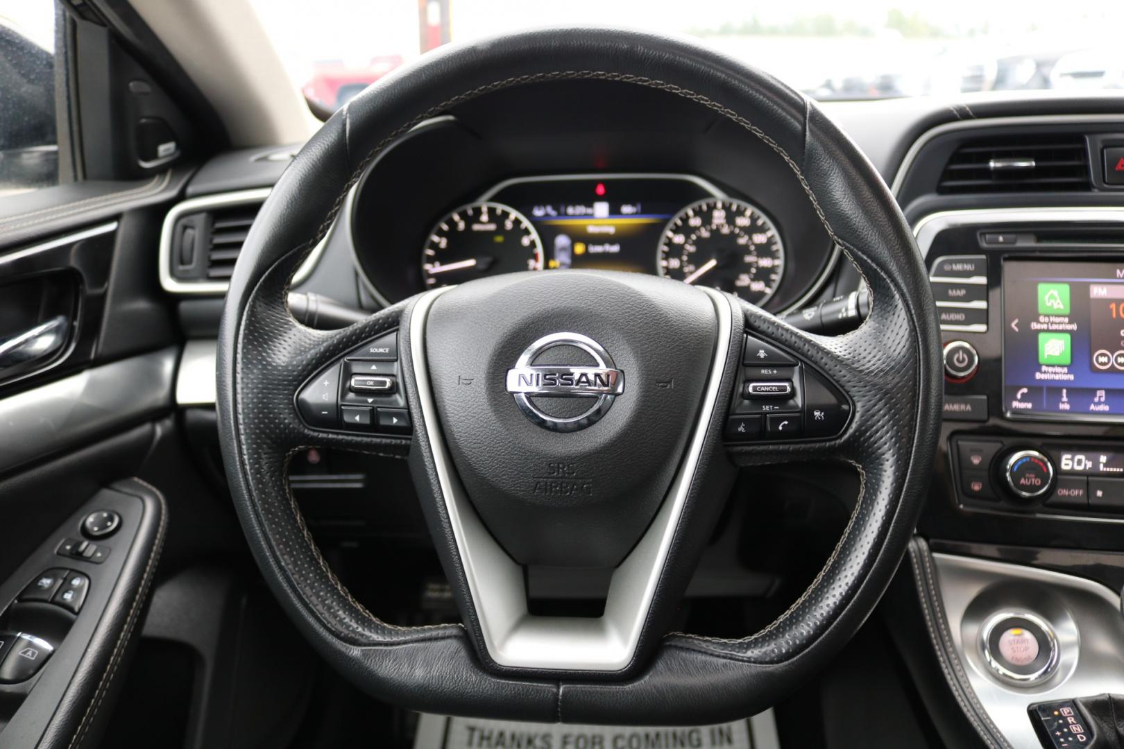 2020 Black /Black leather Nissan Maxima 3.5 SL (1N4AA6DVXLC) with an 3.5L V6 DOHC 24V engine, CVT transmission, located at 1960 Industrial Drive, Wasilla, 99654, (907) 274-2277, 61.573475, -149.400146 - Photo#14