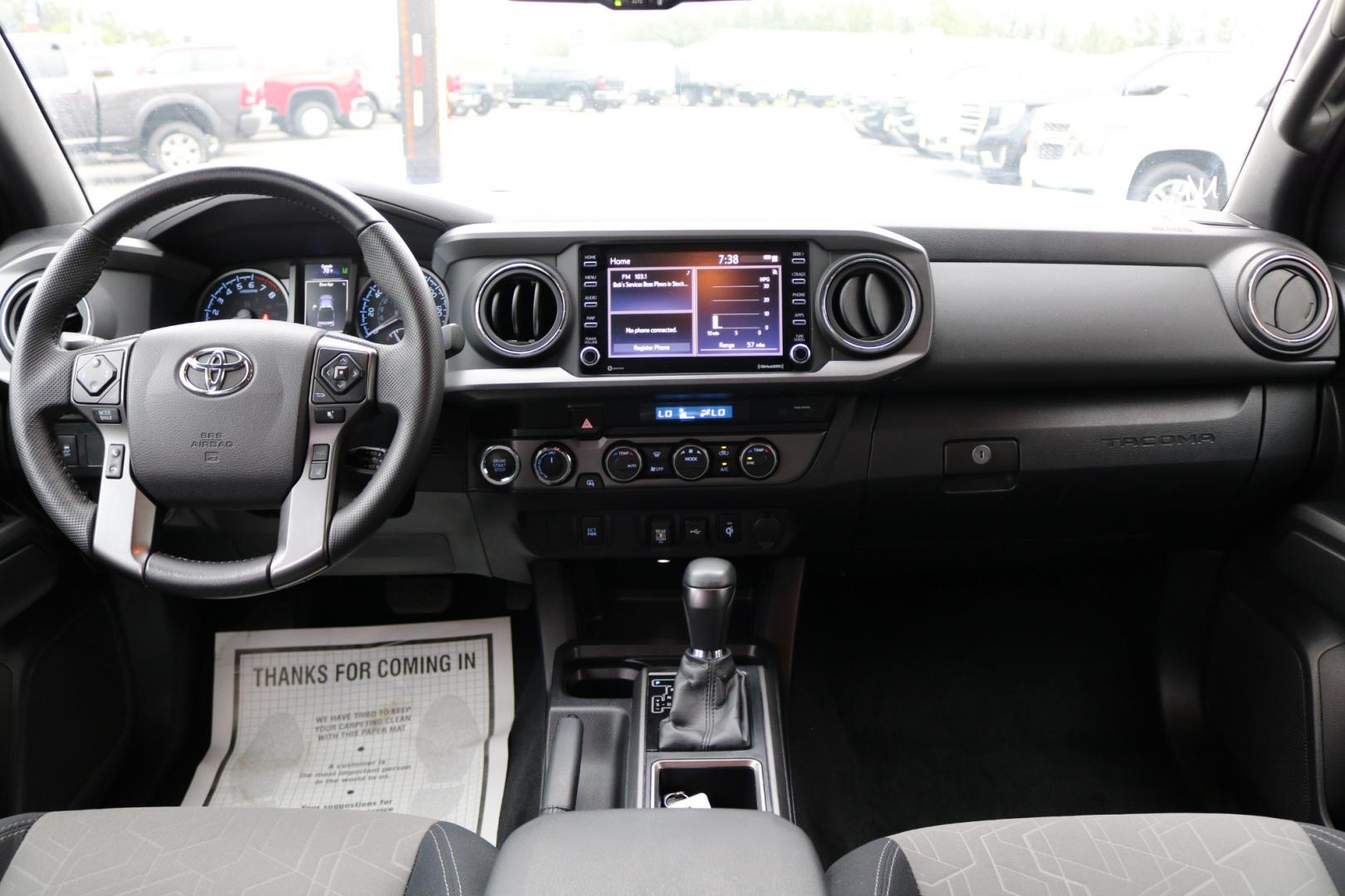 2022 WHITE /Black TOYOTA TACOMA TRD off road (3TMCZ5AN9NM) with an 3.5L engine, Automatic transmission, located at 1960 Industrial Drive, Wasilla, 99654, (907) 274-2277, 61.573475, -149.400146 - Photo#12