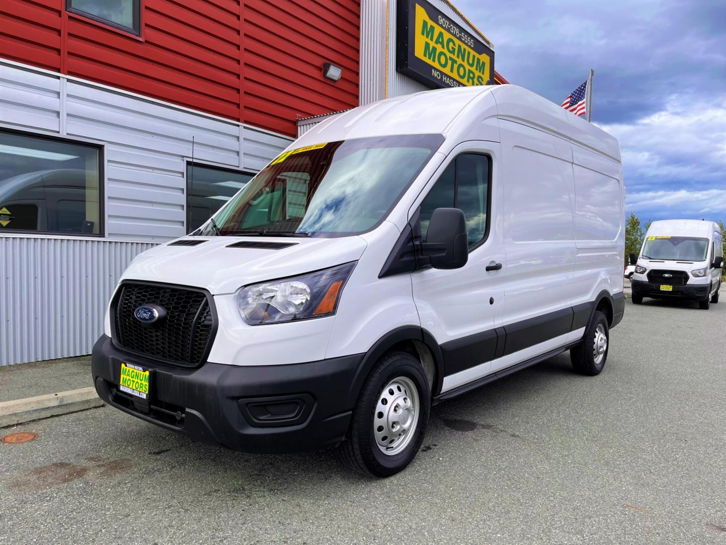 2022 WHITE /Black FORD TRANSIT 350 (1FTBW3U80NK) with an 3.5L engine, Automatic transmission, located at 1960 Industrial Drive, Wasilla, 99654, (907) 274-2277, 61.573475, -149.400146 - Photo#0