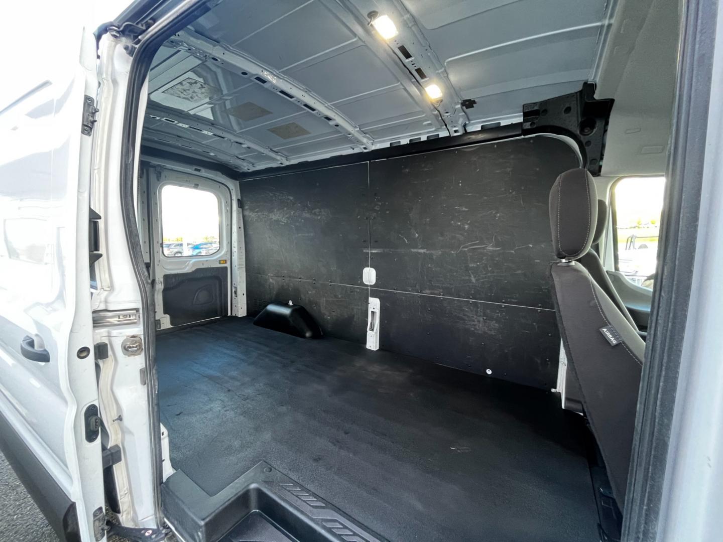 2021 White /Black Ford Transit 250 Van Med. Roof w/Sliding Pass. 148-in. WB (1FTBR2C84MK) with an 3.5L V6 DOHC 24V engine, 6A transmission, located at 1960 Industrial Drive, Wasilla, 99654, (907) 274-2277, 61.573475, -149.400146 - Photo#13