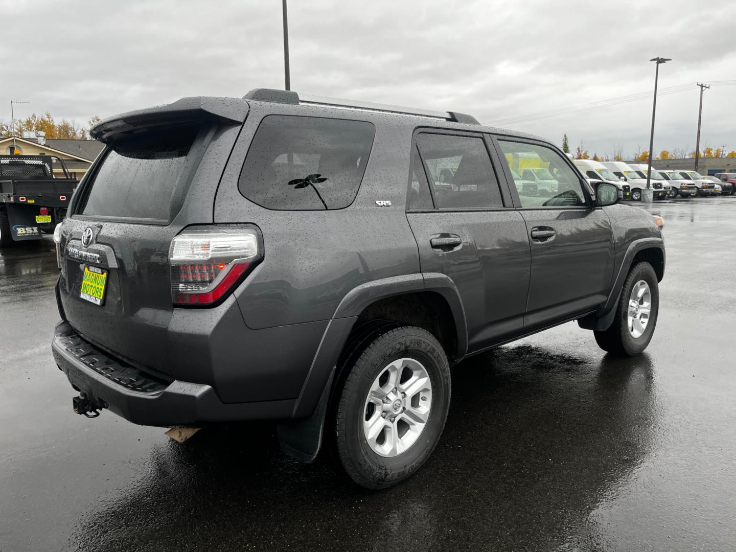 2021 Gray Toyota 4Runner SR5 4WD (JTEMU5JR3M5) with an 4.0L V6 DOHC 24V engine, 5A transmission, located at 1960 Industrial Drive, Wasilla, 99654, (907) 274-2277, 61.573475, -149.400146 - Photo#5