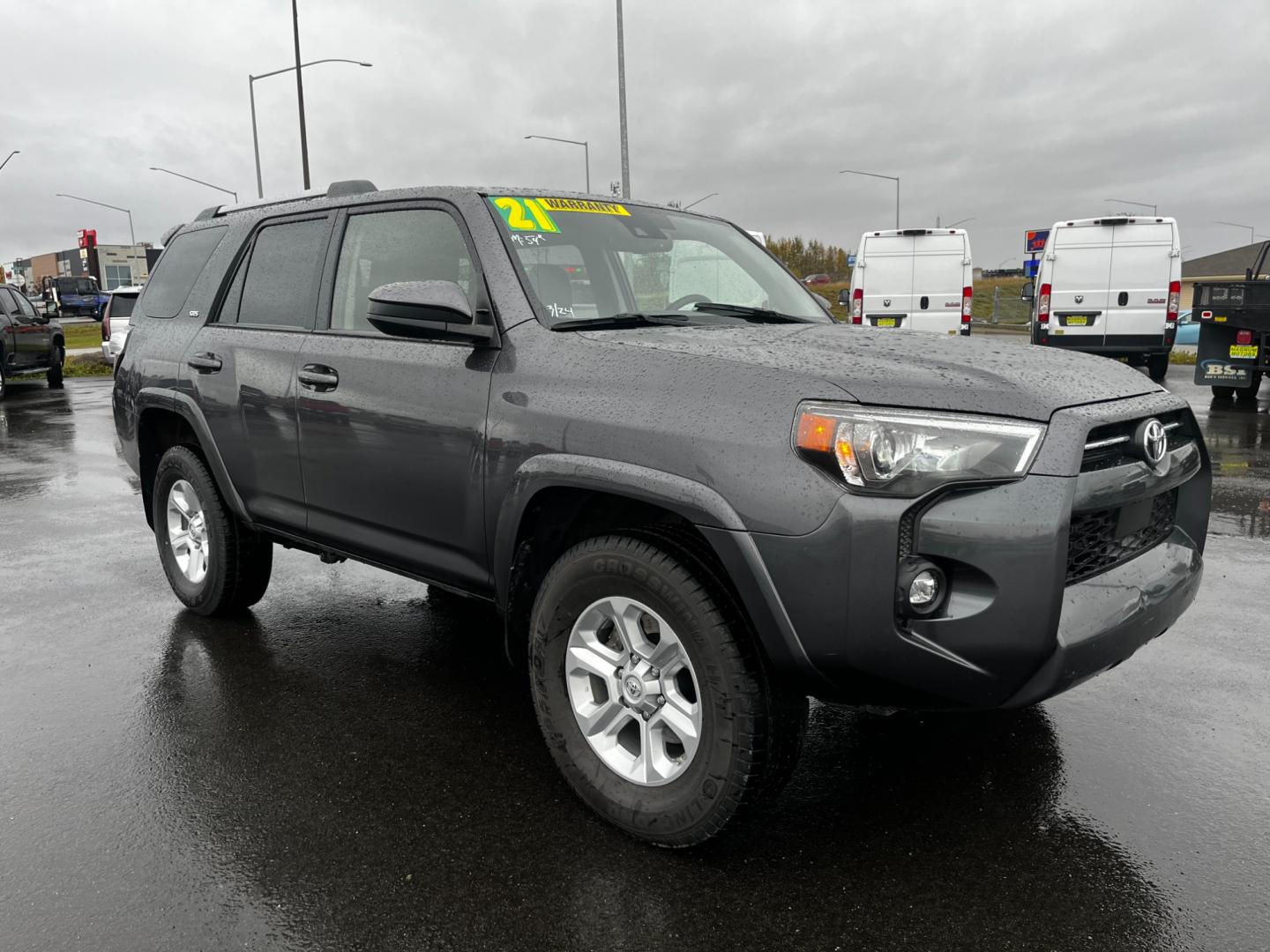 2021 Gray Toyota 4Runner SR5 4WD (JTEMU5JR3M5) with an 4.0L V6 DOHC 24V engine, 5A transmission, located at 1960 Industrial Drive, Wasilla, 99654, (907) 274-2277, 61.573475, -149.400146 - Photo#6