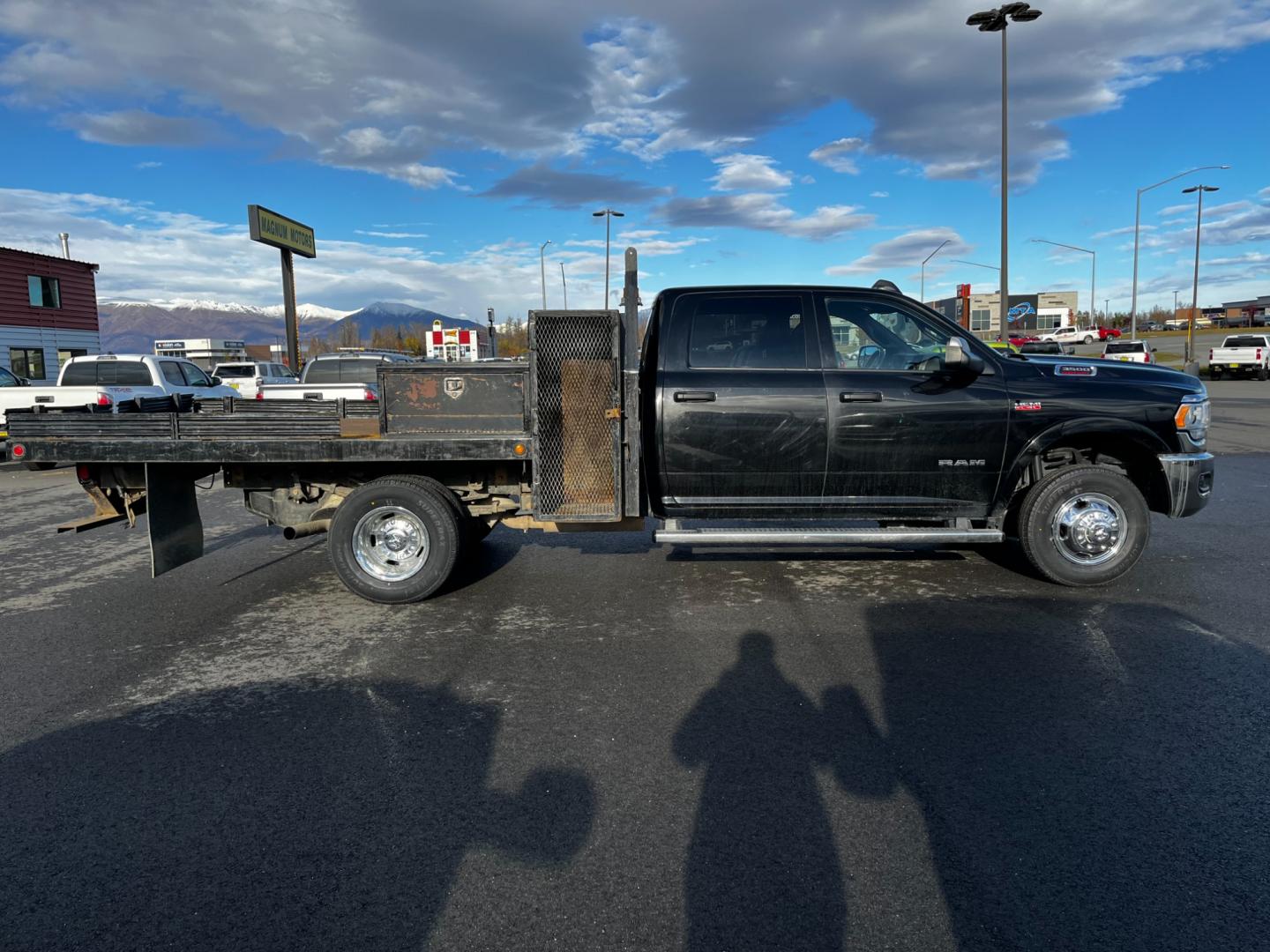 2022 BLACK /Gray RAM 3500 TRADESMAN (3C7WRTCJ8NG) with an 6.4L engine, Automatic transmission, located at 1960 Industrial Drive, Wasilla, 99654, (907) 274-2277, 61.573475, -149.400146 - Photo#2