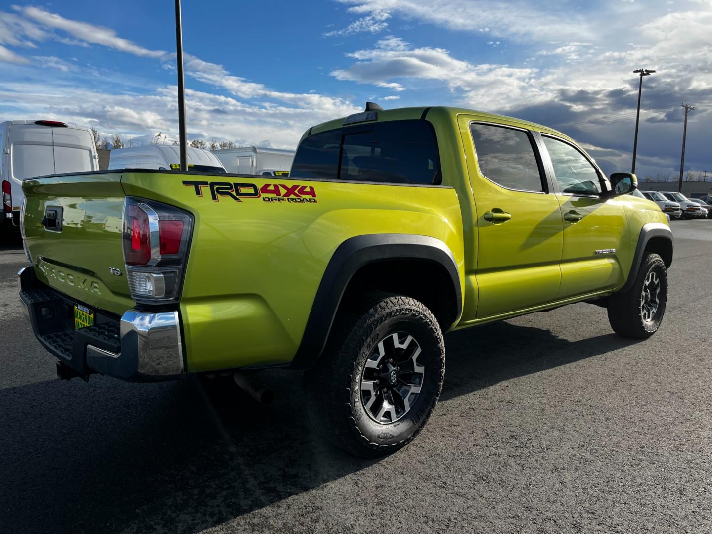 2023 GREEN /Black TOYOTA TACOMA trd off road (3TYCZ5AN4PT) with an 3.5L engine, Automatic transmission, located at 1960 Industrial Drive, Wasilla, 99654, (907) 274-2277, 61.573475, -149.400146 - Photo#4