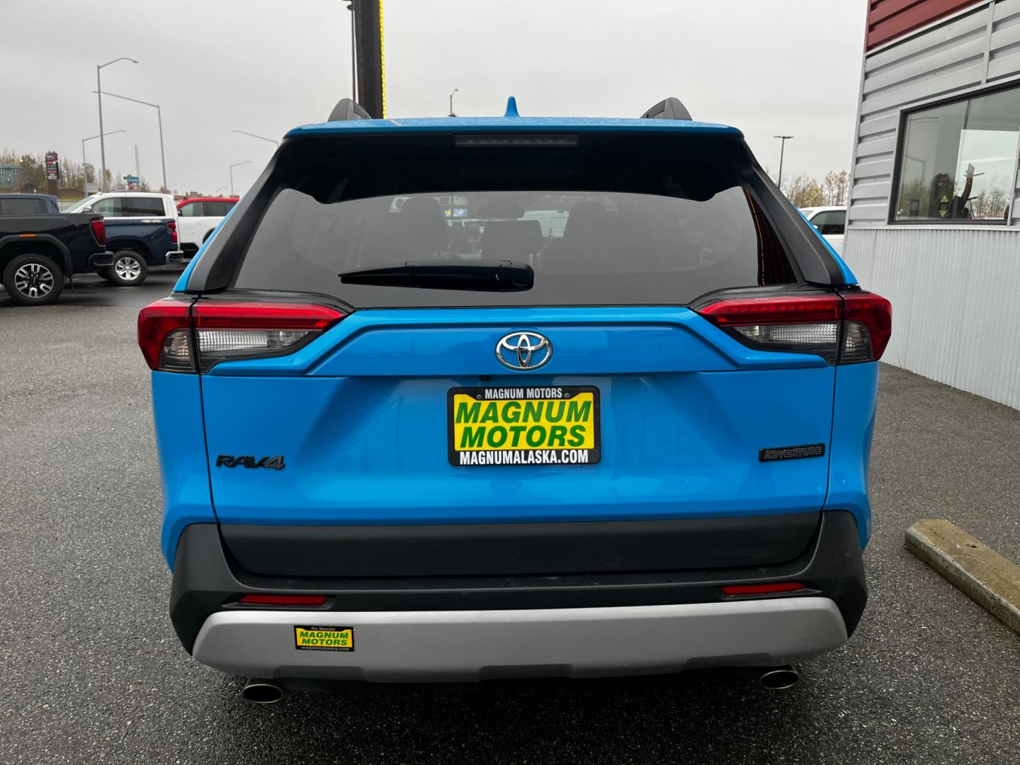 2021 Blue /Black Toyota RAV4 Adventure AWD (2T3J1RFV9MW) with an 2.5L L4 DOHC 16V engine, 8A transmission, located at 1960 Industrial Drive, Wasilla, 99654, (907) 274-2277, 61.573475, -149.400146 - Photo#3