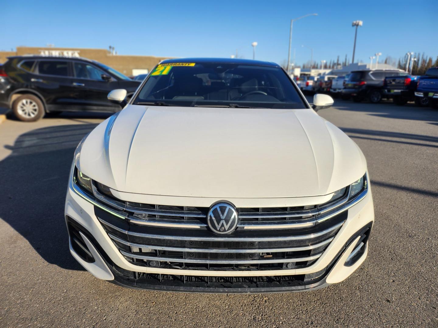 2021 WHITE /black leather VOLKSWAGEN ARTEON SEL PREMIUM R-LINE 4MOTION (WVWTR7AN4ME) with an 2.0L engine, Automatic transmission, located at 1960 Industrial Drive, Wasilla, 99654, (907) 274-2277, 61.573475, -149.400146 - Photo#1