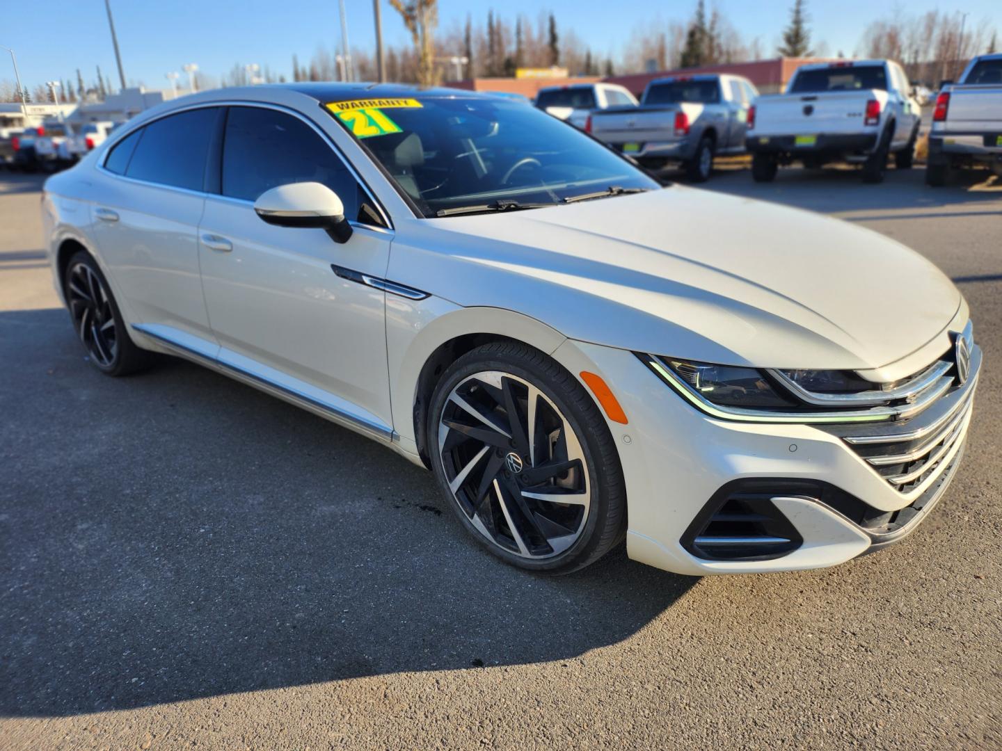 2021 WHITE /black leather VOLKSWAGEN ARTEON SEL PREMIUM R-LINE 4MOTION (WVWTR7AN4ME) with an 2.0L engine, Automatic transmission, located at 1960 Industrial Drive, Wasilla, 99654, (907) 274-2277, 61.573475, -149.400146 - Photo#7