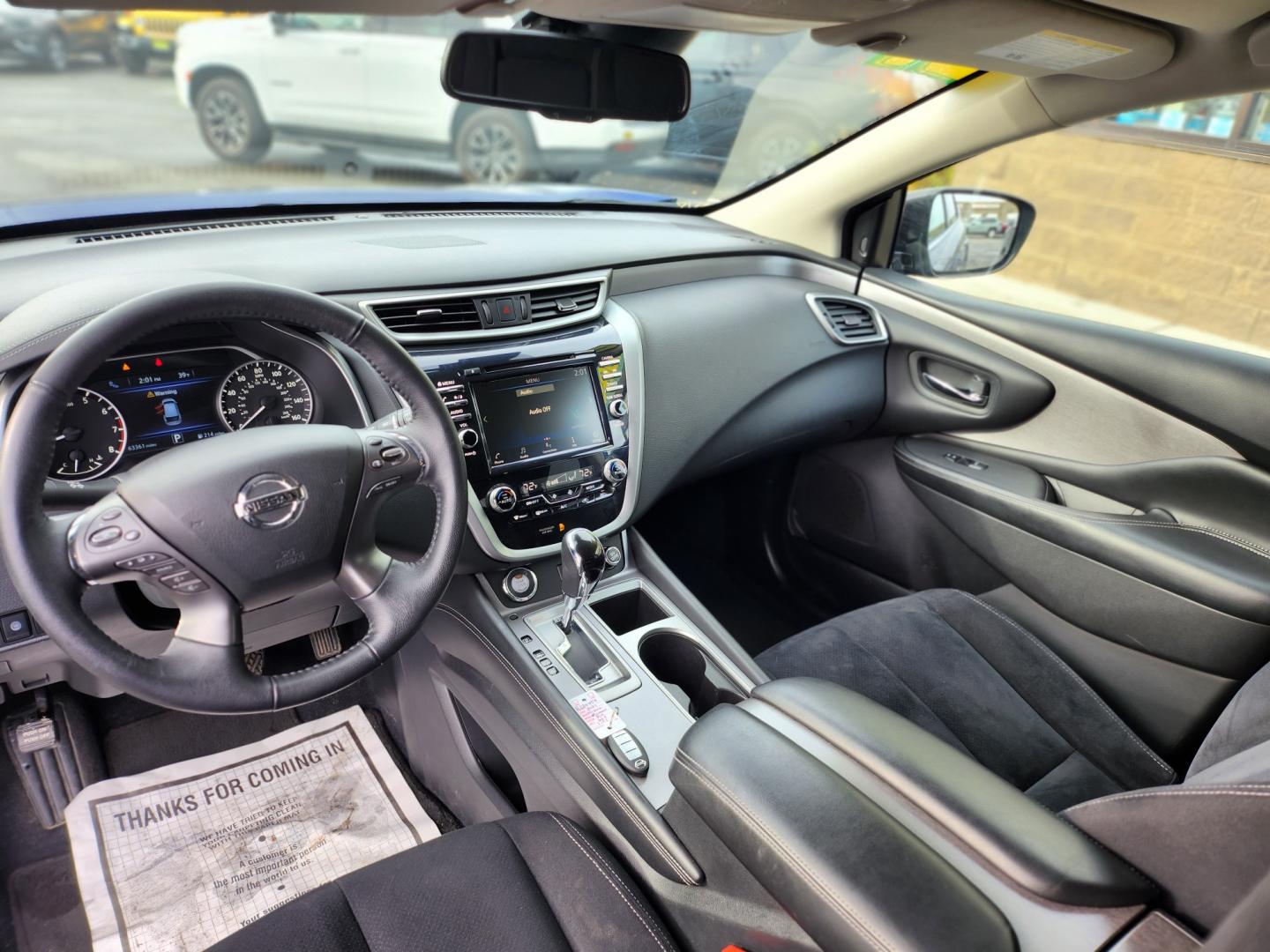 2021 BLUE NISSAN MURANO SV (5N1AZ2BSXMC) with an 3.5L engine, Continuously Variable transmission, located at 1960 Industrial Drive, Wasilla, 99654, (907) 274-2277, 61.573475, -149.400146 - Photo#10